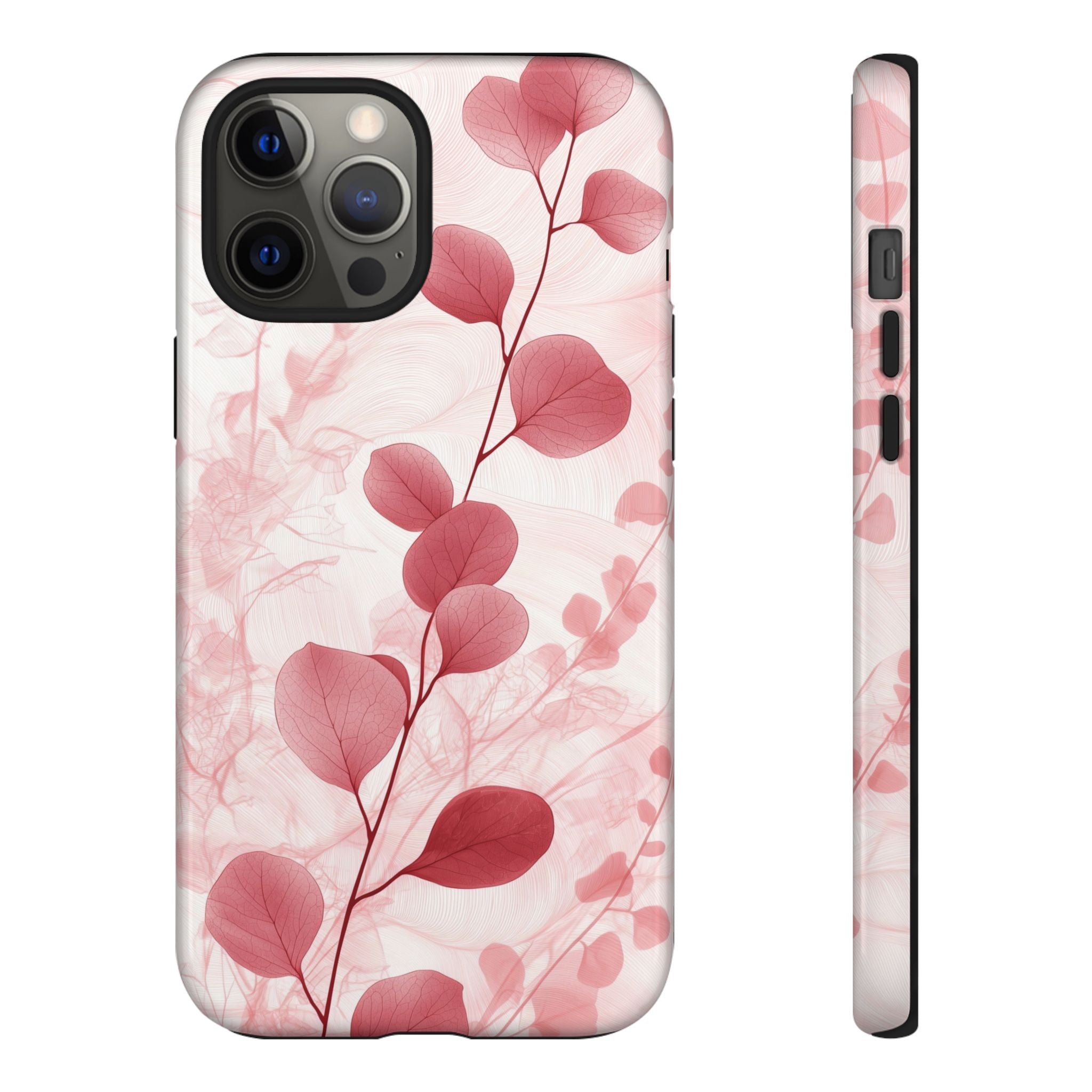 Pink Botanical Floral Eucalyptus iPhone Case
