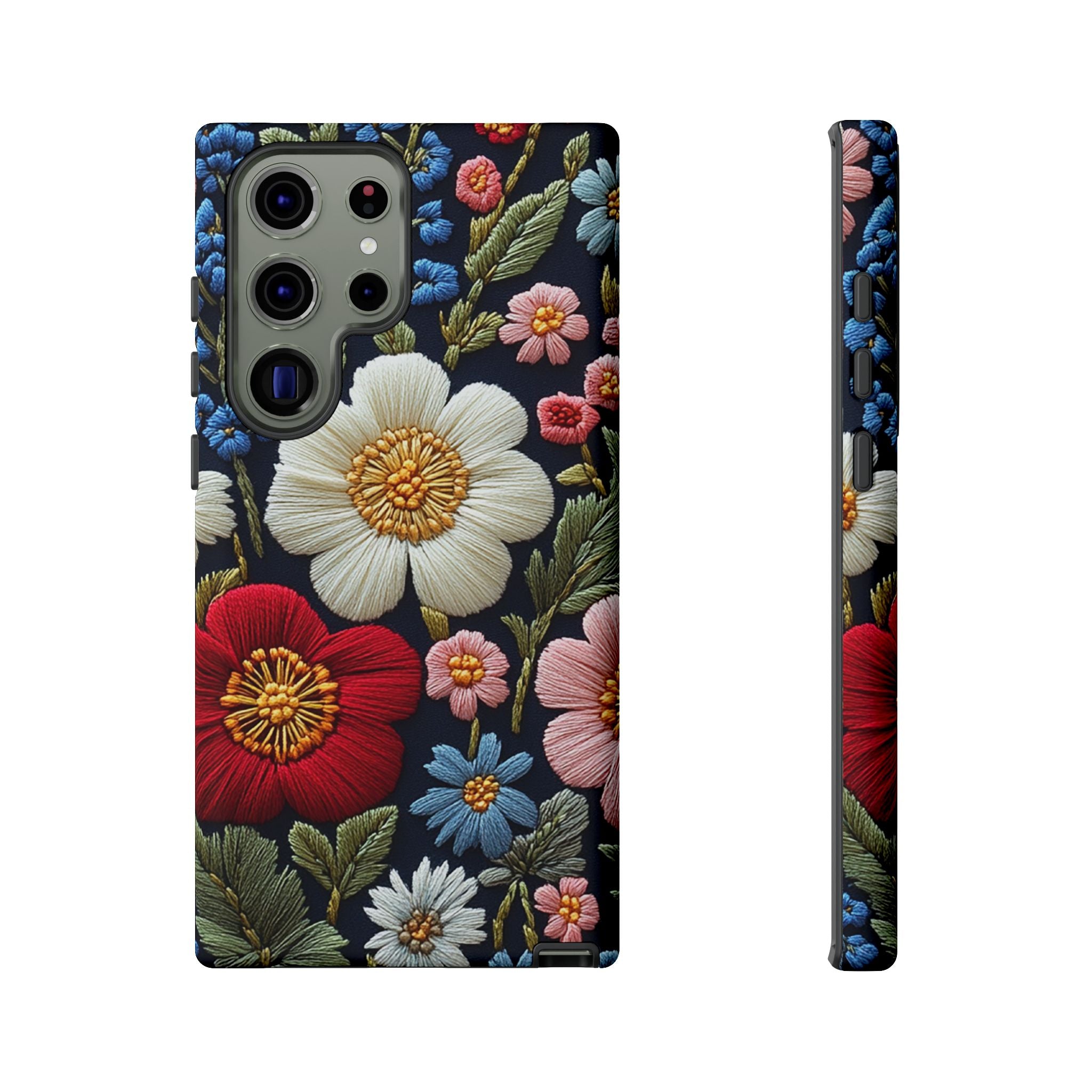 Floral Embroidered Garden Samsung Galaxy Case