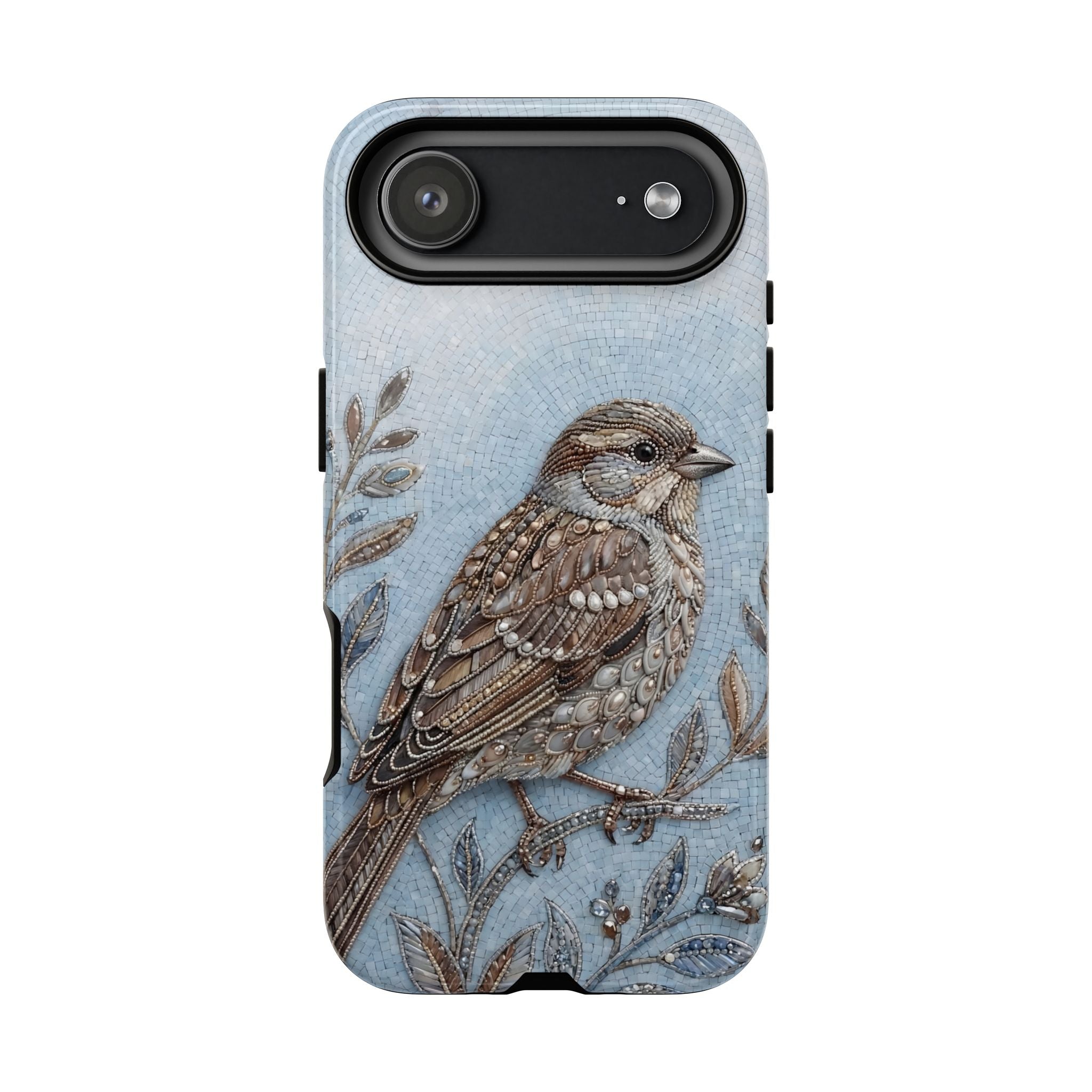 Bird Illustration iPhone Case — Sparrow Art Tough Phone Cover