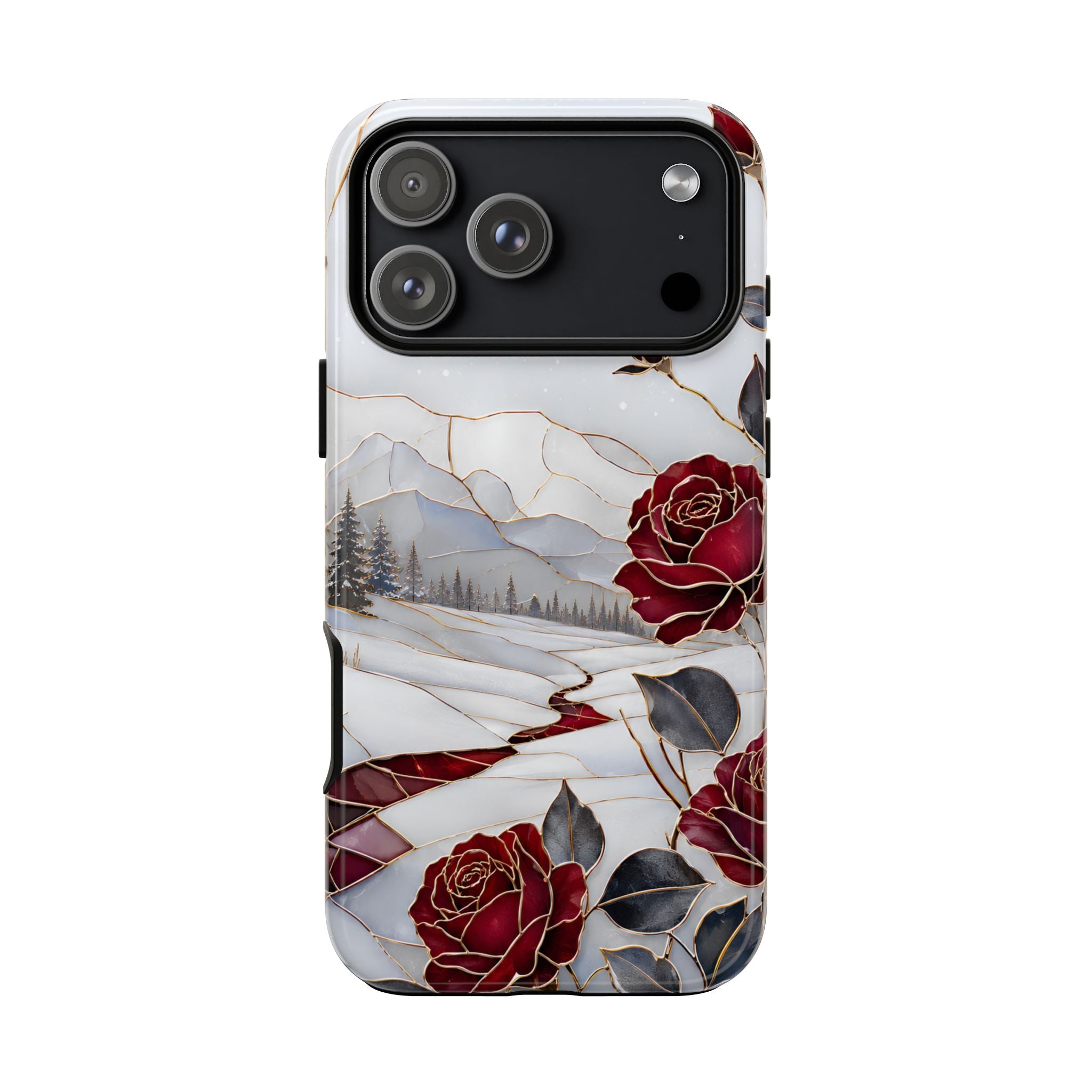 Winter Rose iPhone Case | Red Floral iPhone Case