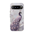 Peacock Google Pixel Phone Case | Lavender Peacock Phone Case