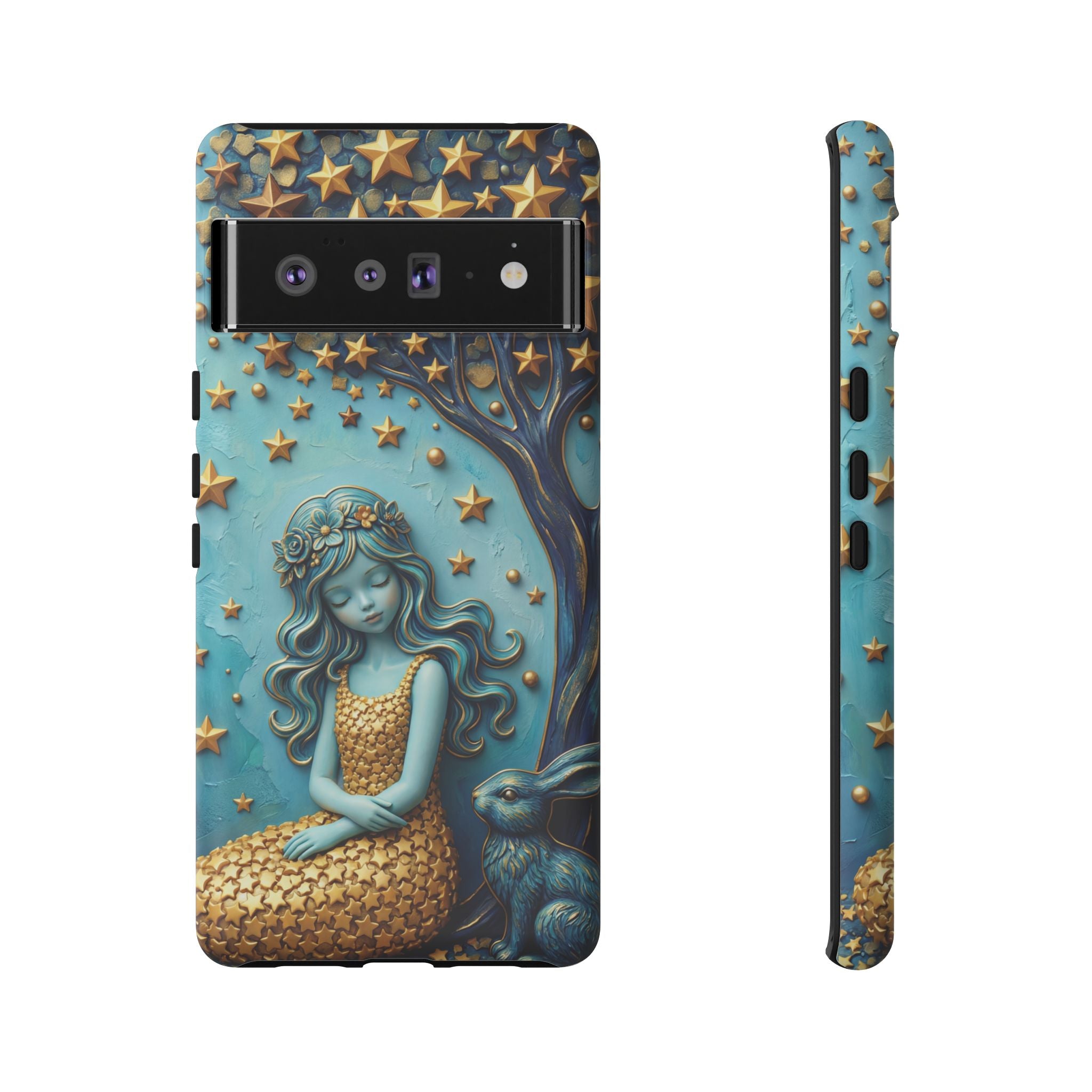 Dreamy Maiden & Star Tree Art  Google Pixel Case