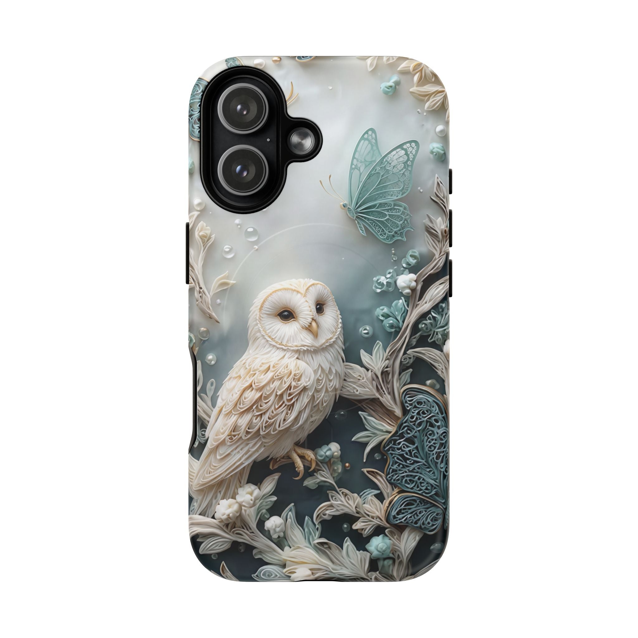 Barn Owl Floral MagSafe Phone Case