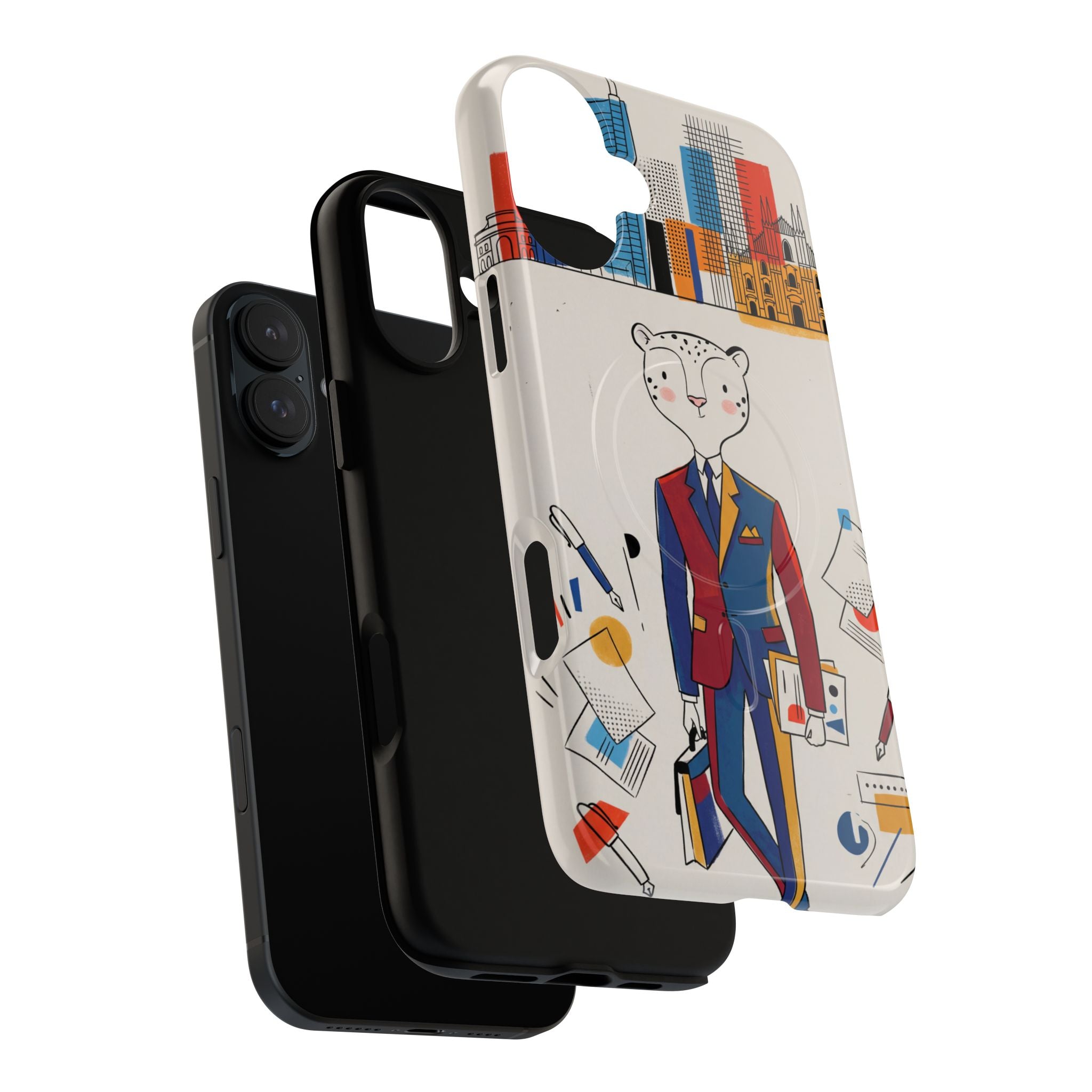 Leopard Executive MagSafe iPhone Case | Business Chic Illustrated