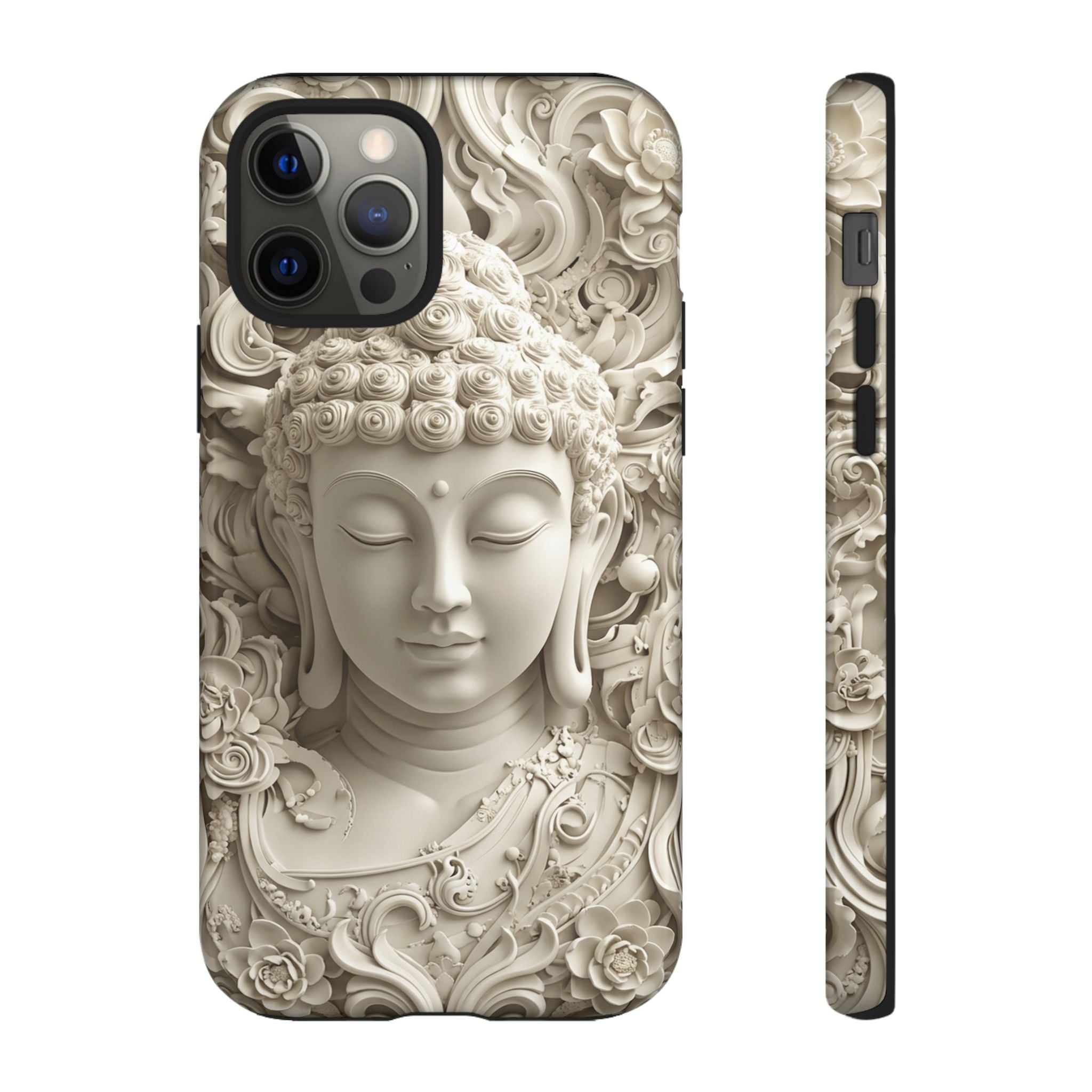 Buddha Relief iPhone Case — Serene Zen Protective Phone Cover