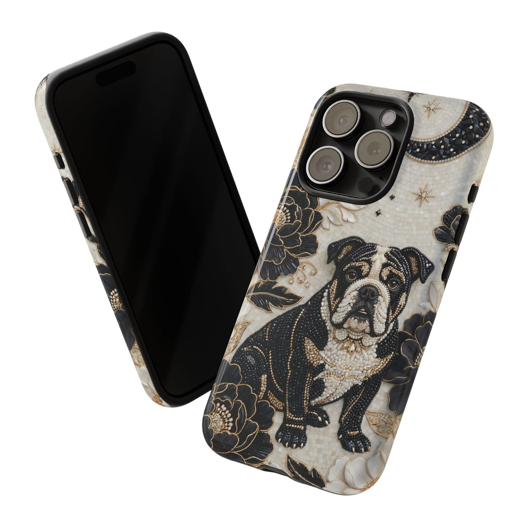 Bulldog Floral iPhone Case — Moon & Peony Protective Case