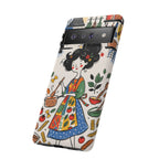 Whimsical Chef Kitchen Illustration Google Pixel Phone Case