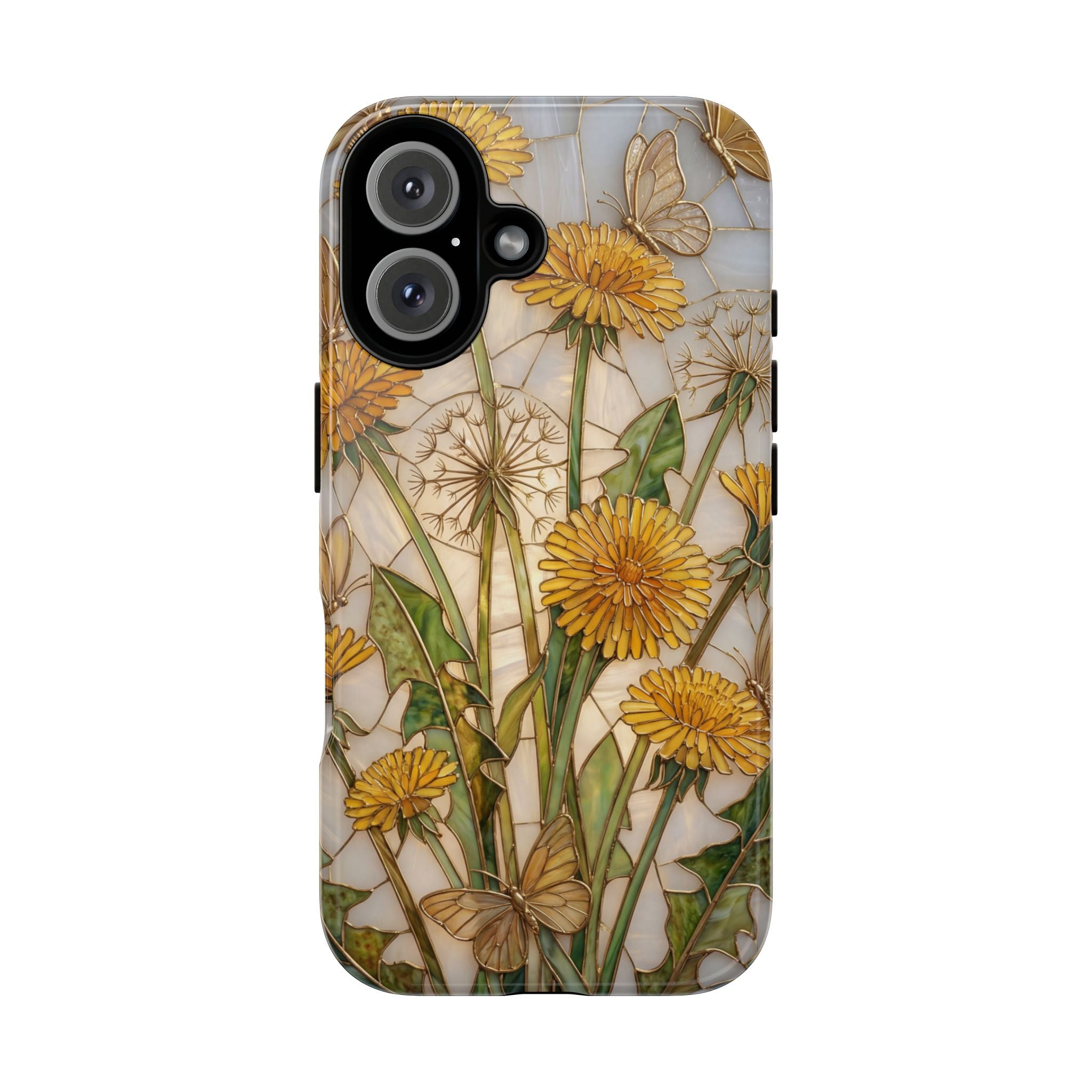 Dandelion Bouquet Tough iPhone Case — Floral Botanical Protective Cover