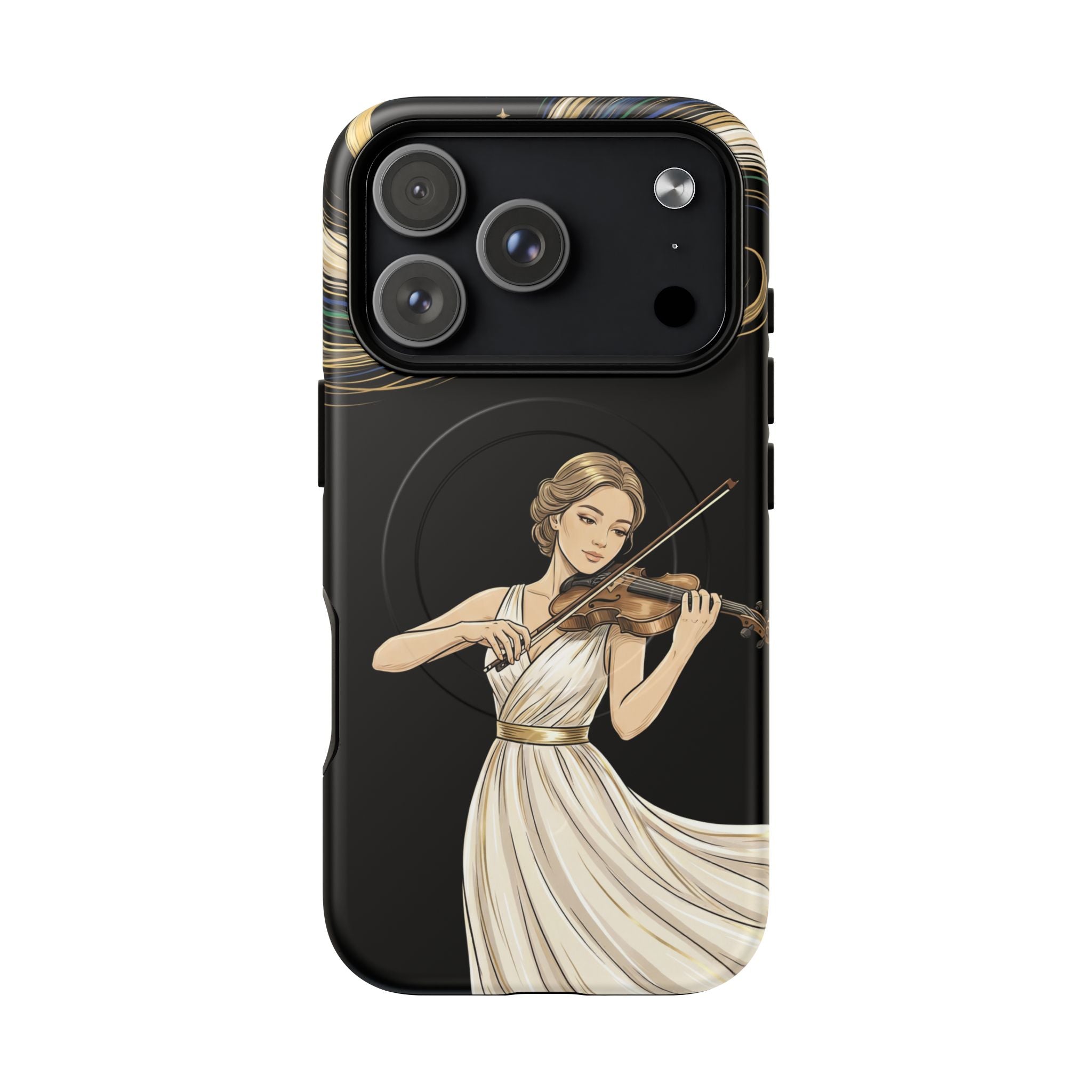 Violinist MagSafe iPhone Case | Elegant Classical Musicist Design
