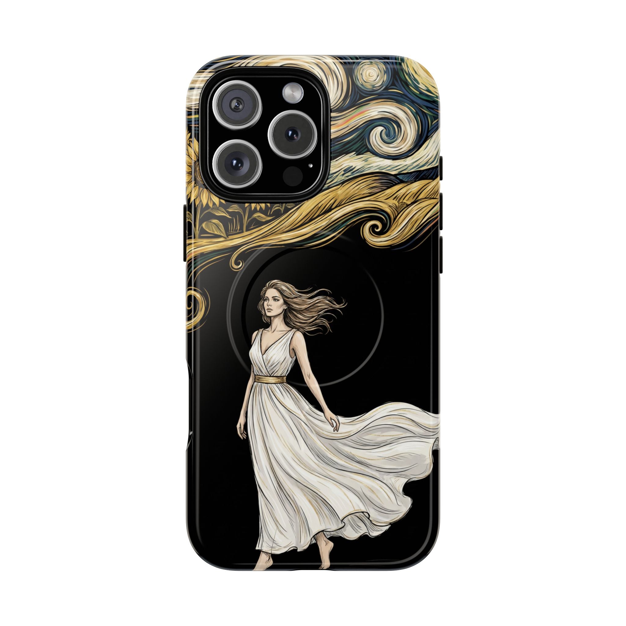 Grecian Muse MagSafe iPhone Case | Artistic Goddess Protective Case