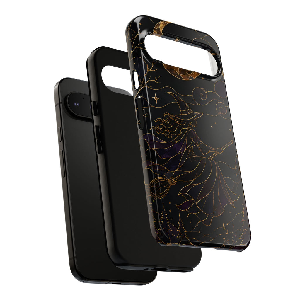 Witch Google Pixel Phone Case | Moon & Stars Phone Case