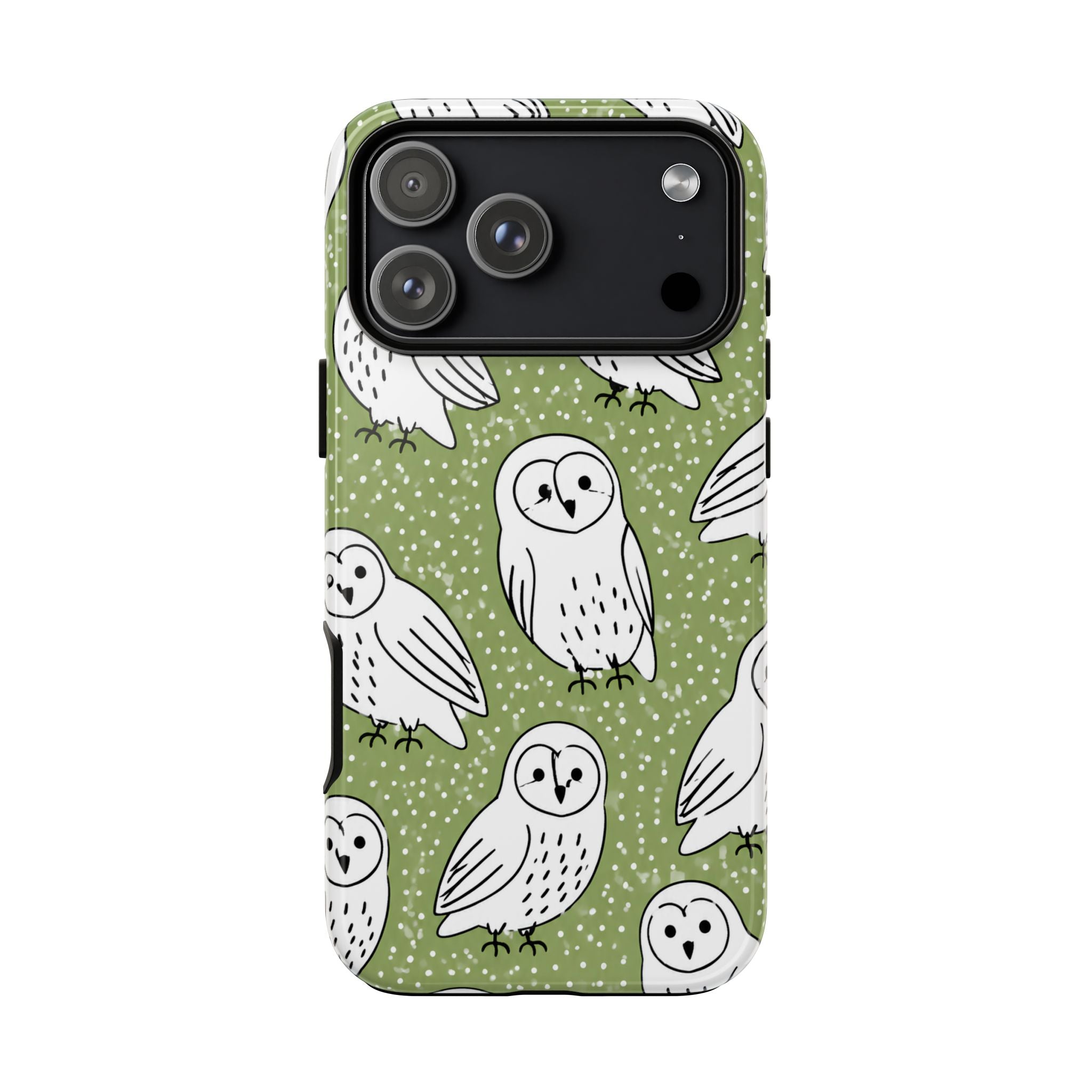 Barn Owl iPhone Case | Woodland Owl Pattern Cover
