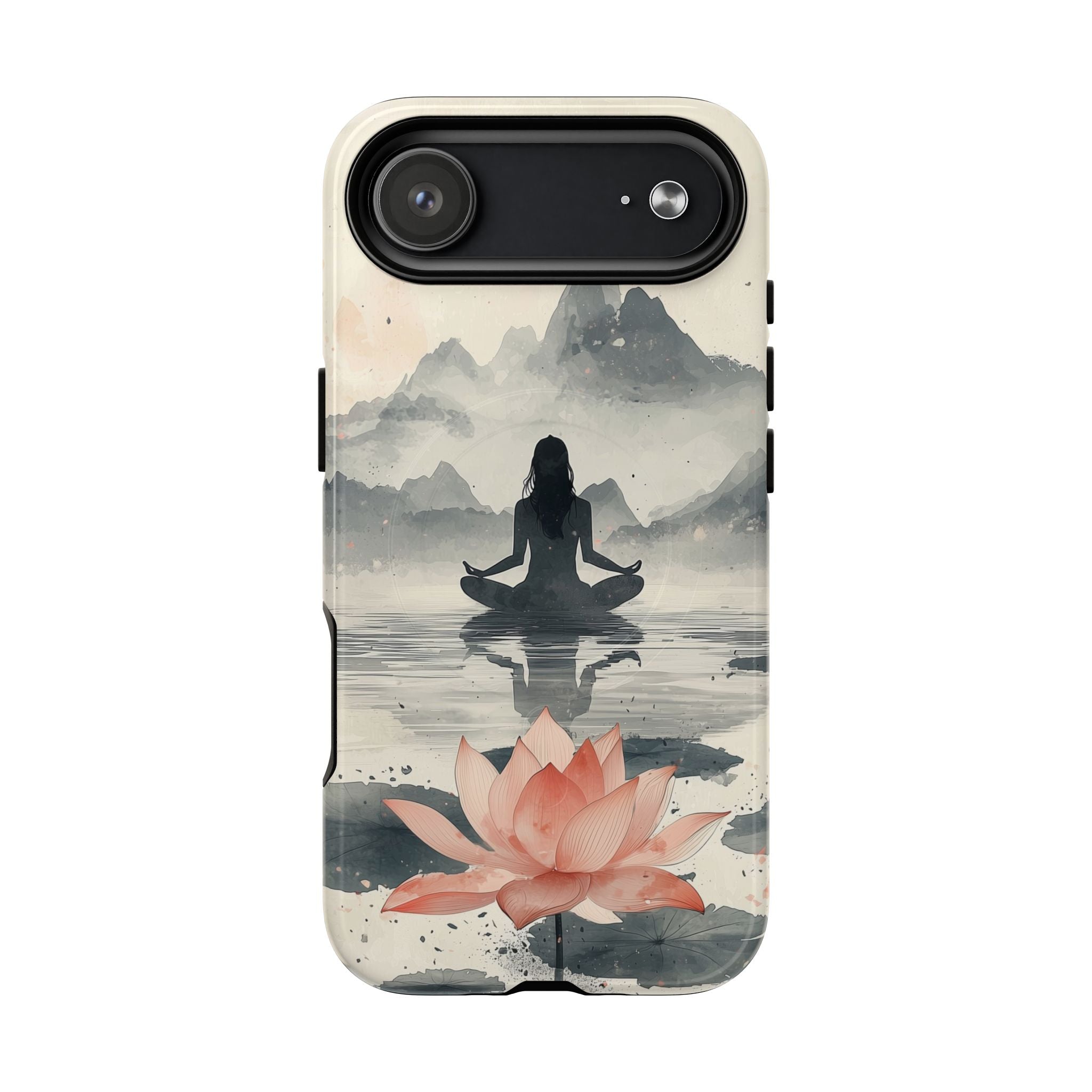 Zen Yoga Meditation Lotus MagSafe iPhone Case