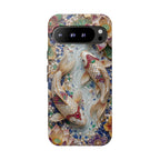 Koi Pond Tough Google Pixel Phone Case | Ornamental Lotus & Koi Fish Protective Cover
