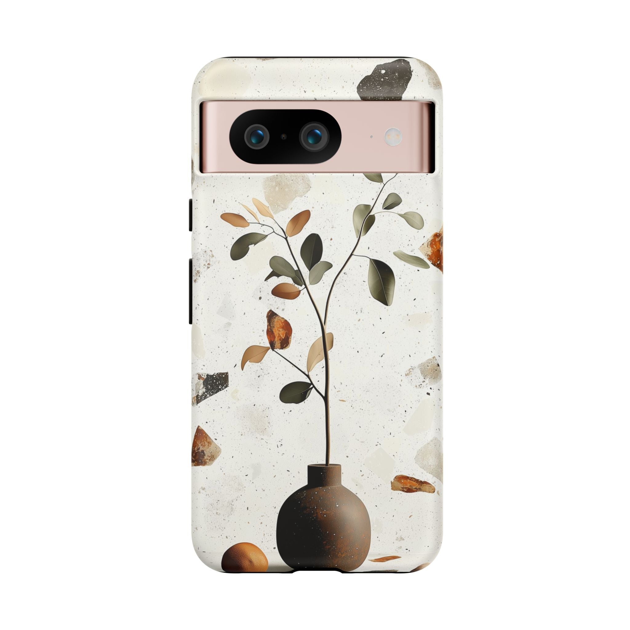 Floral Terrazzo Google Pixel Case | Minimal Vase Botanical