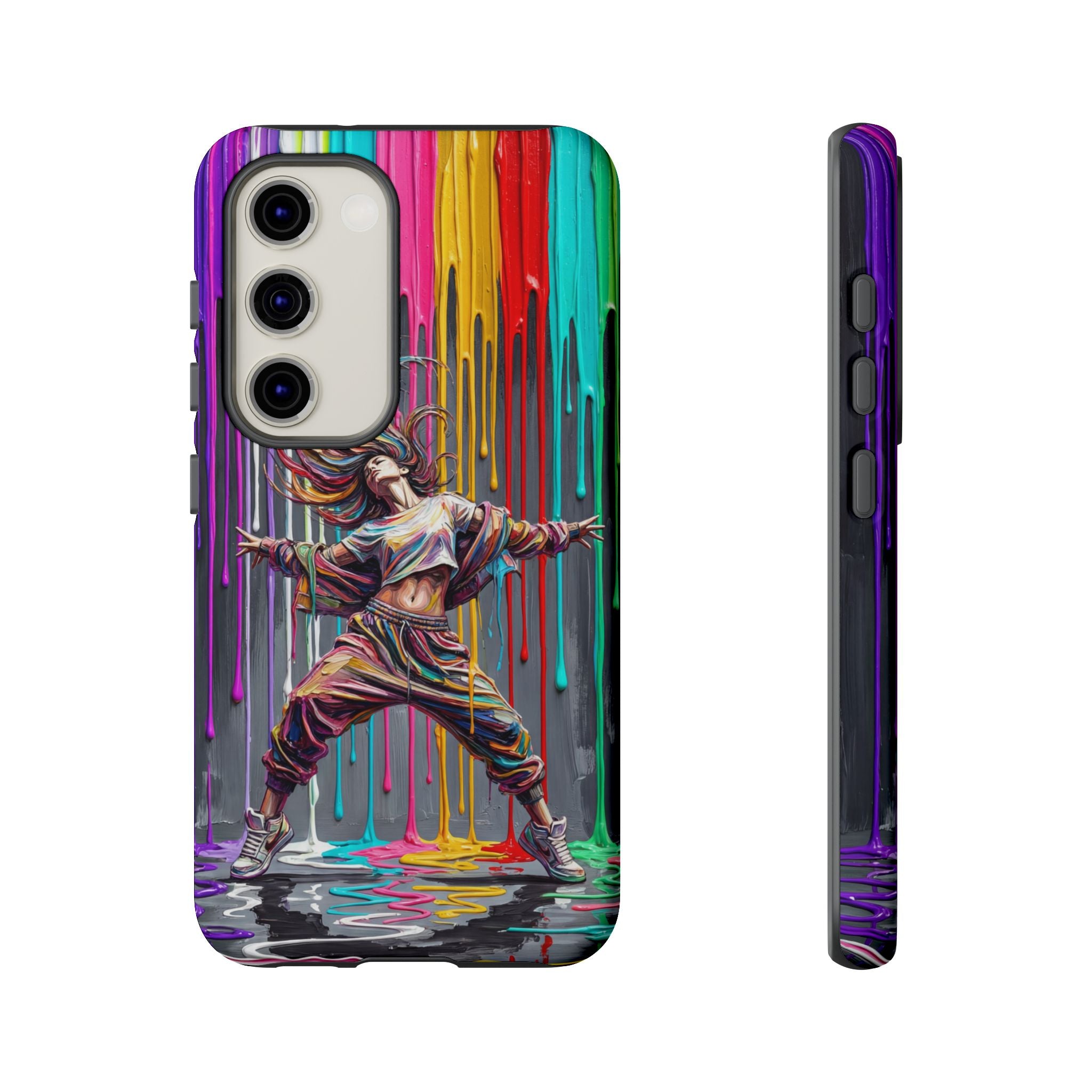 Samsung Galaxy Phone Case | Colorful Street Dance Drip Design