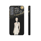 Cover per Samsung Galaxy Fantasia Notte Stellata | Illustrazione Donna Elegante