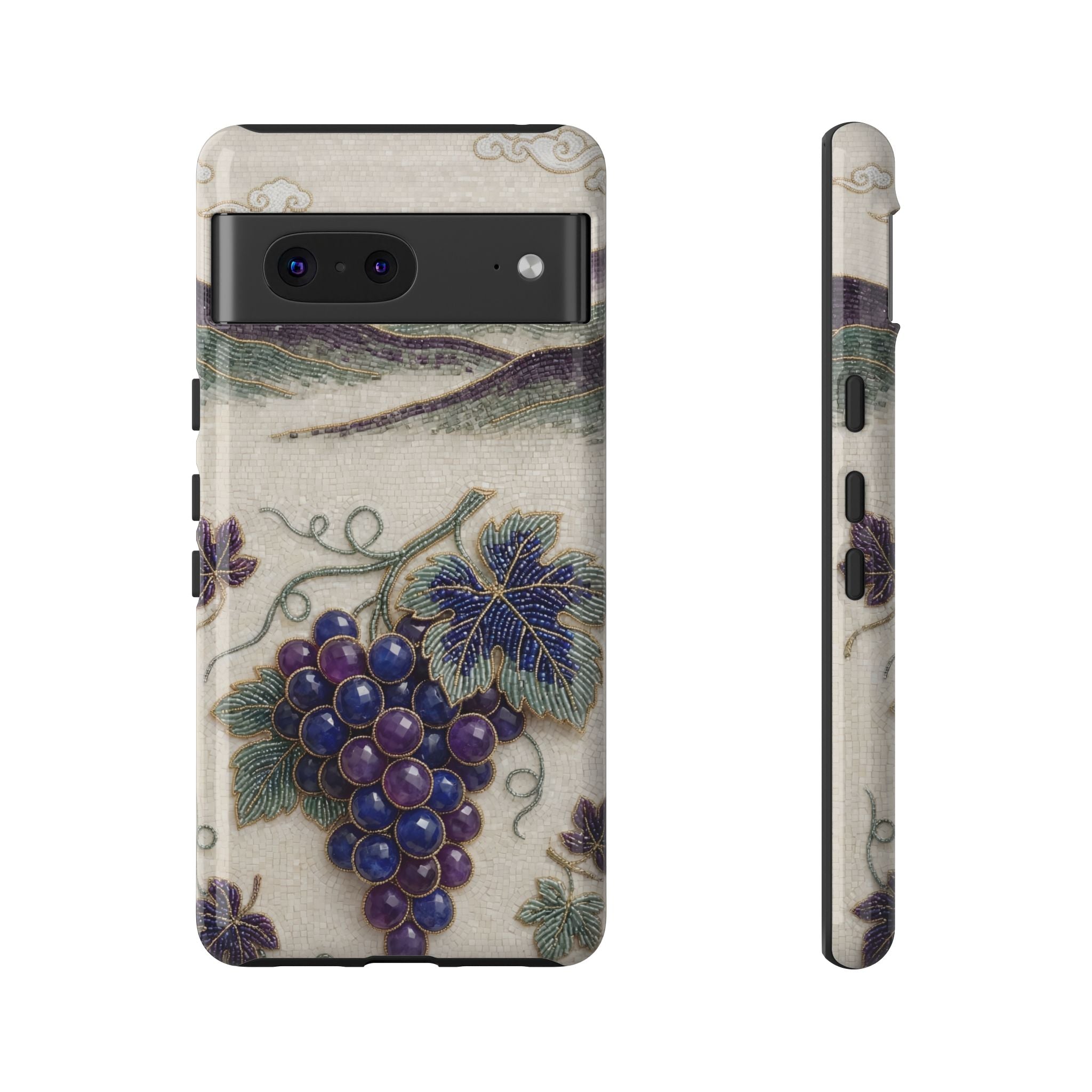 Vintage Grape Google Pixel Phone Case – Botanical Vineyard Art Phone Cover
