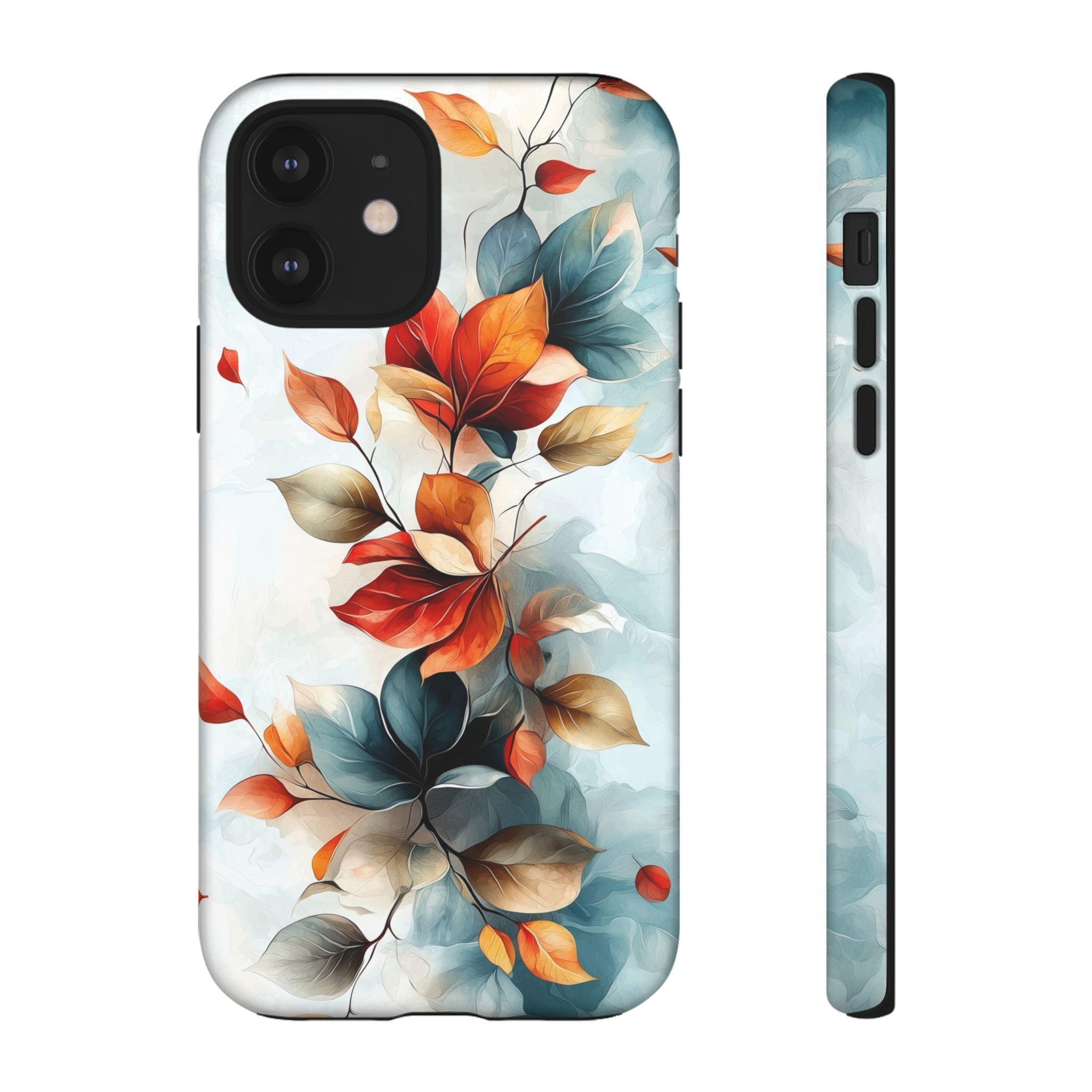 Floral Autumn Leaves Tough iPhone Case