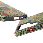 Floral Owl Tough Samsung Phone Case | Cute Botanical Protective Cover