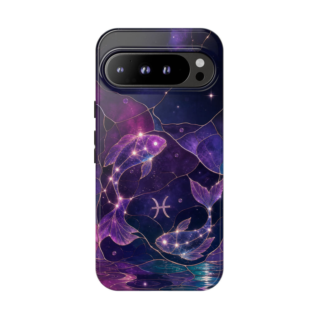 Pisces Zodiac Google Pixel Phone Case | Celestial Fish Phone Case