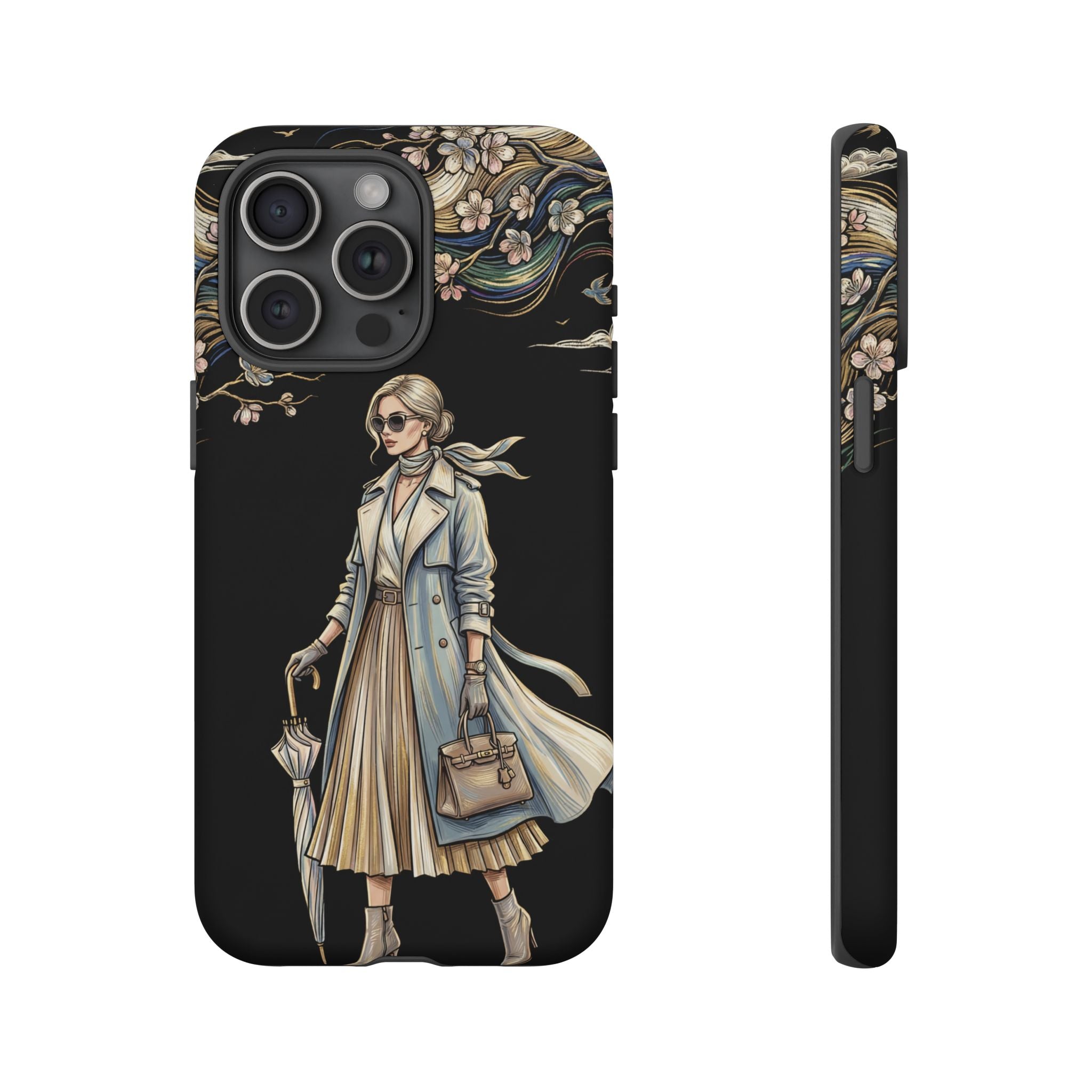Vintage Chic iPhone Case | Stylish Woman Illustration