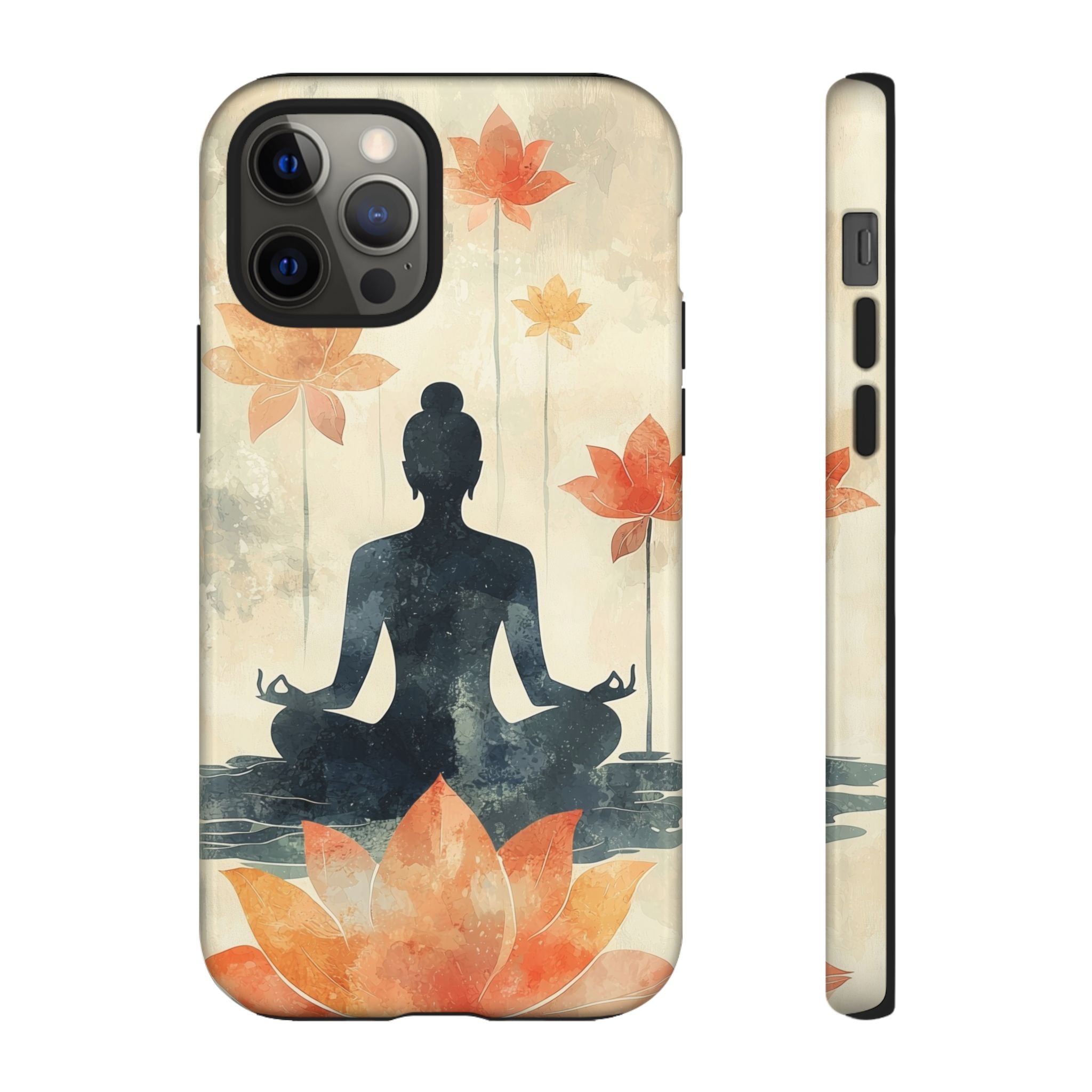 Yoga Lotus iPhone Case | Meditative Silhouette