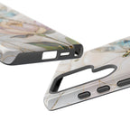 Dragonfly Lotus Samsung Galaxy Phone Case | Stained Glass Floral Phone Case