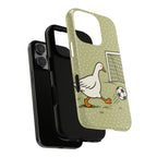 Funny Goose Soccer iPhone Case | Cute Sports Bird Cover