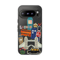 London Travel Google Pixel Phone Case Aesthetic Sticker Collage Cute Retro City Cover
