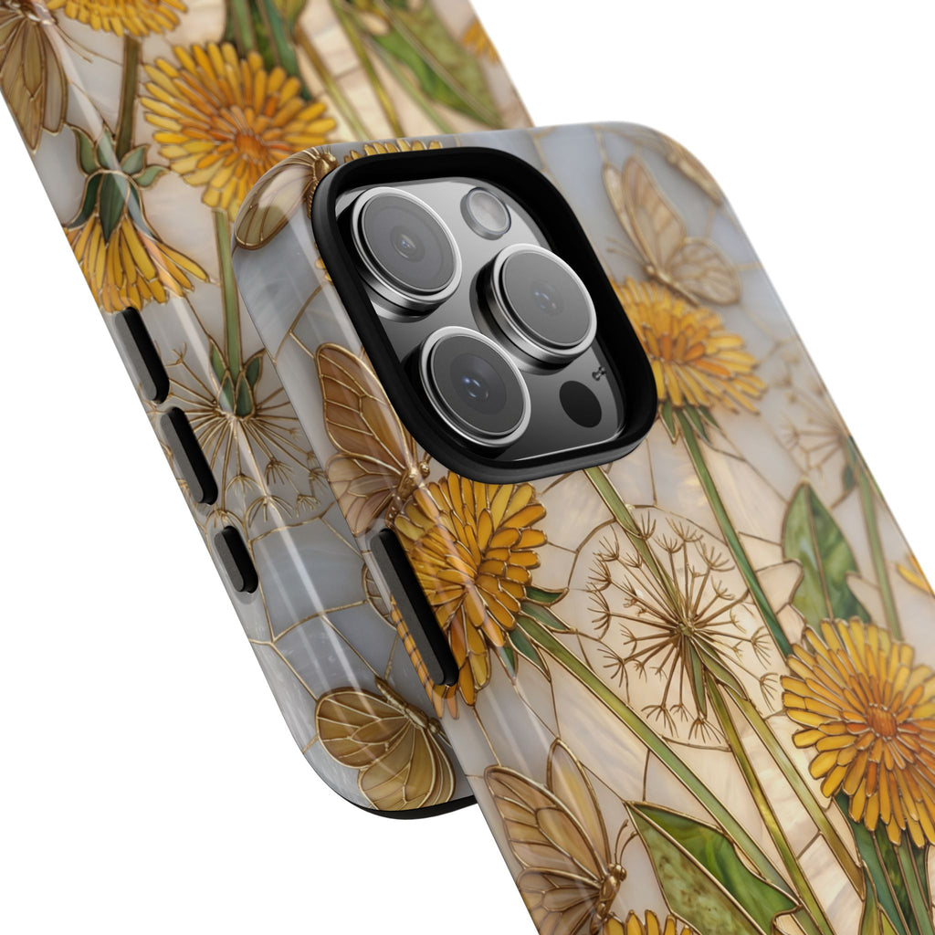 Dandelion Bouquet Tough iPhone Case — Floral Botanical Protective Cover