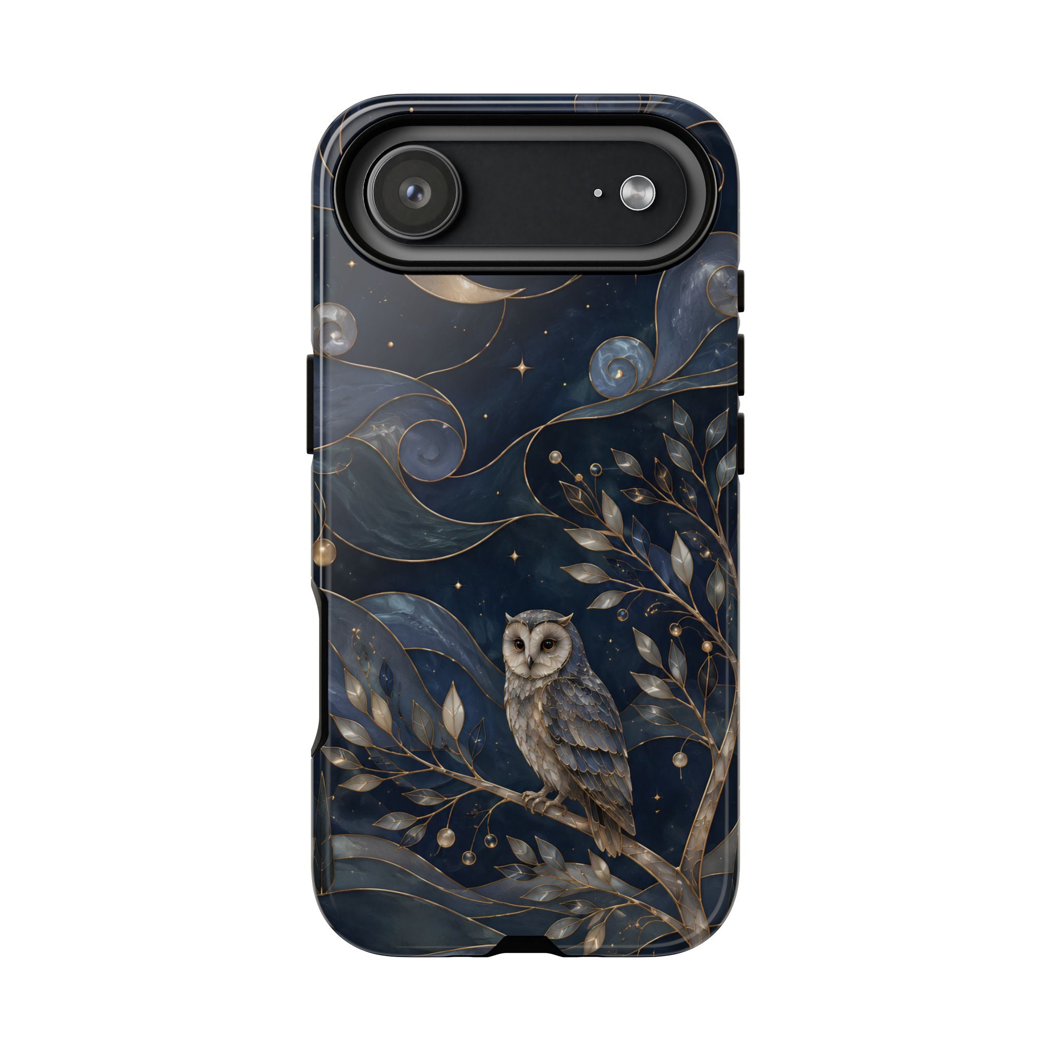 Barn Owl iPhone Case | Midnight Forest Art Cover