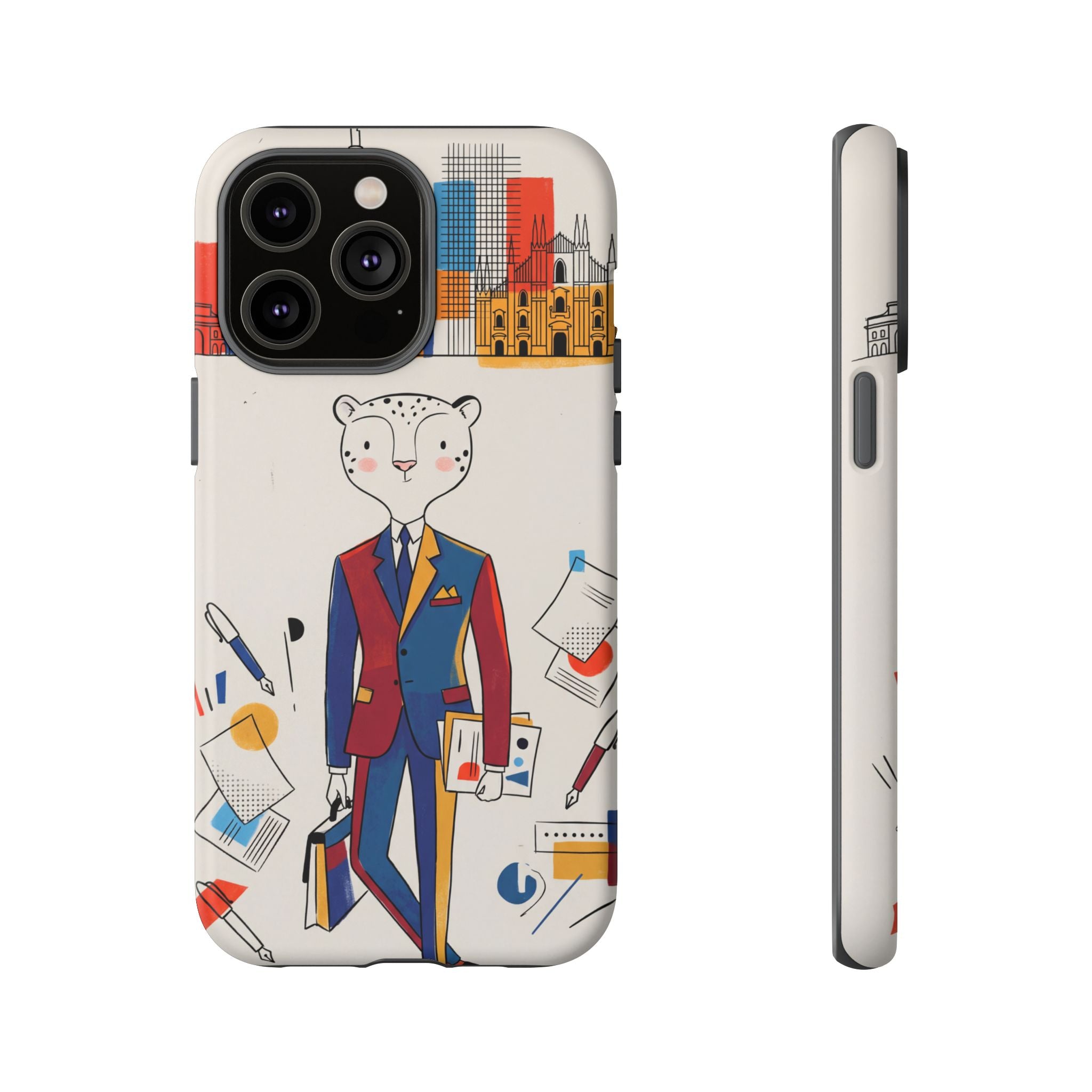 Leopard Executive Phone Case | Business Chic Illustrated