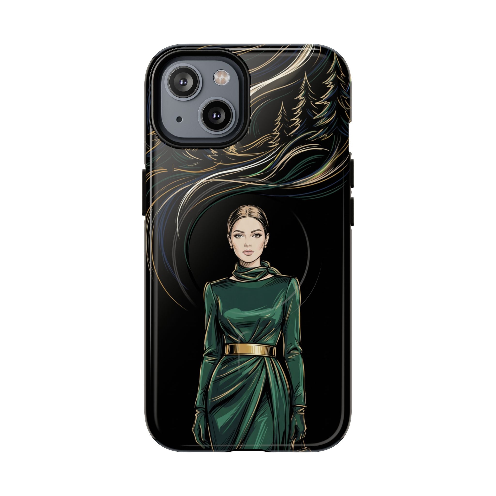 Elegant Forest Woman MagSafe iPhone Case