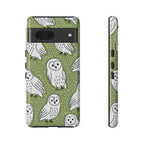 Barn Owl Google Pixel Phone Case | Woodland Owl Pattern Cover
