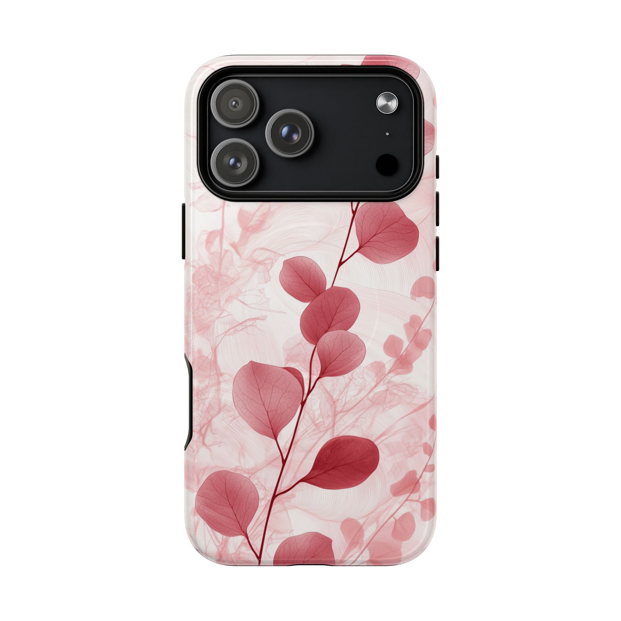 Pink Botanical Floral Eucalyptus MagSafe iPhone Case