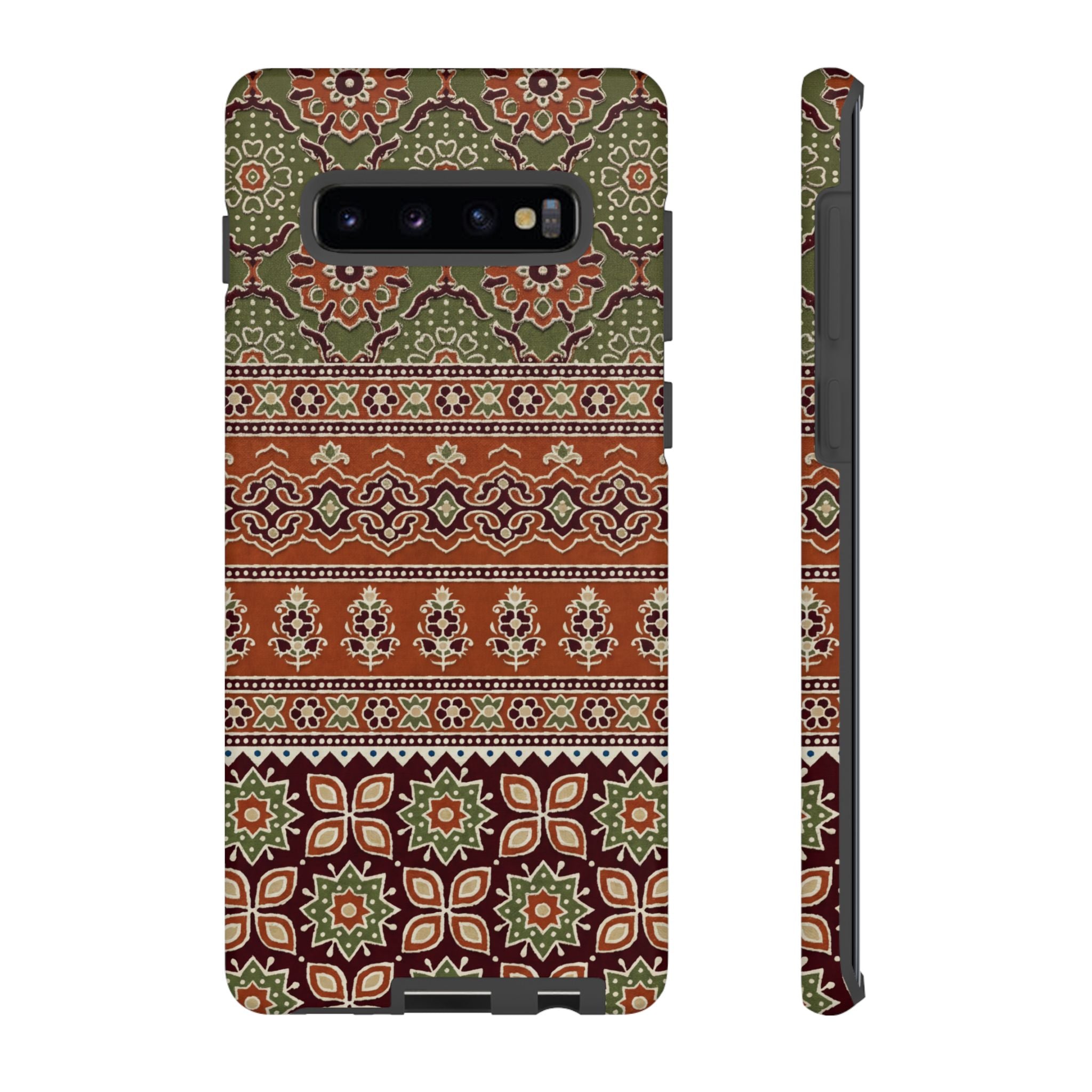 Batik Floral Protective Samsung Galaxy Case