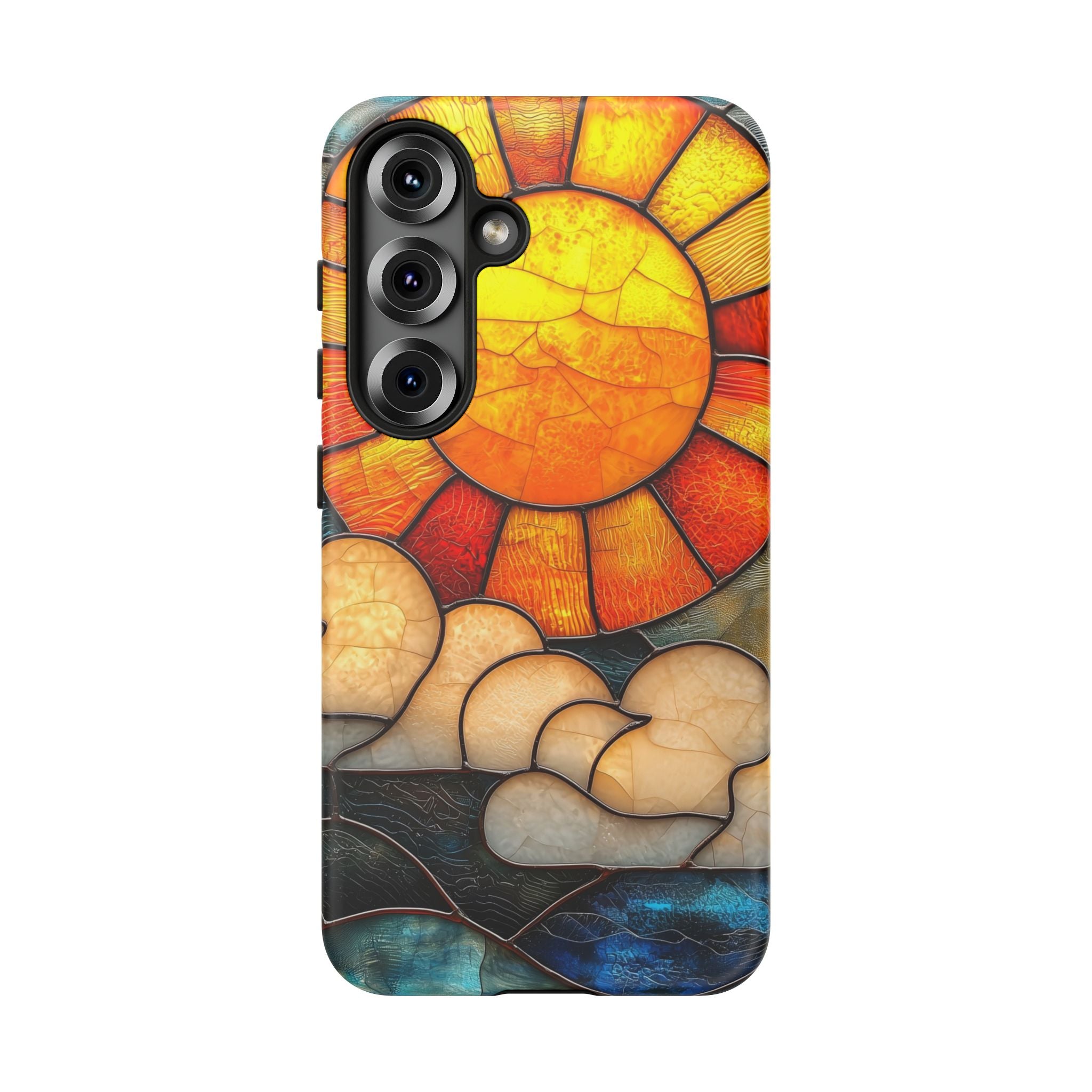 Stained Glass Sun & Clouds Samsung Galaxy Case