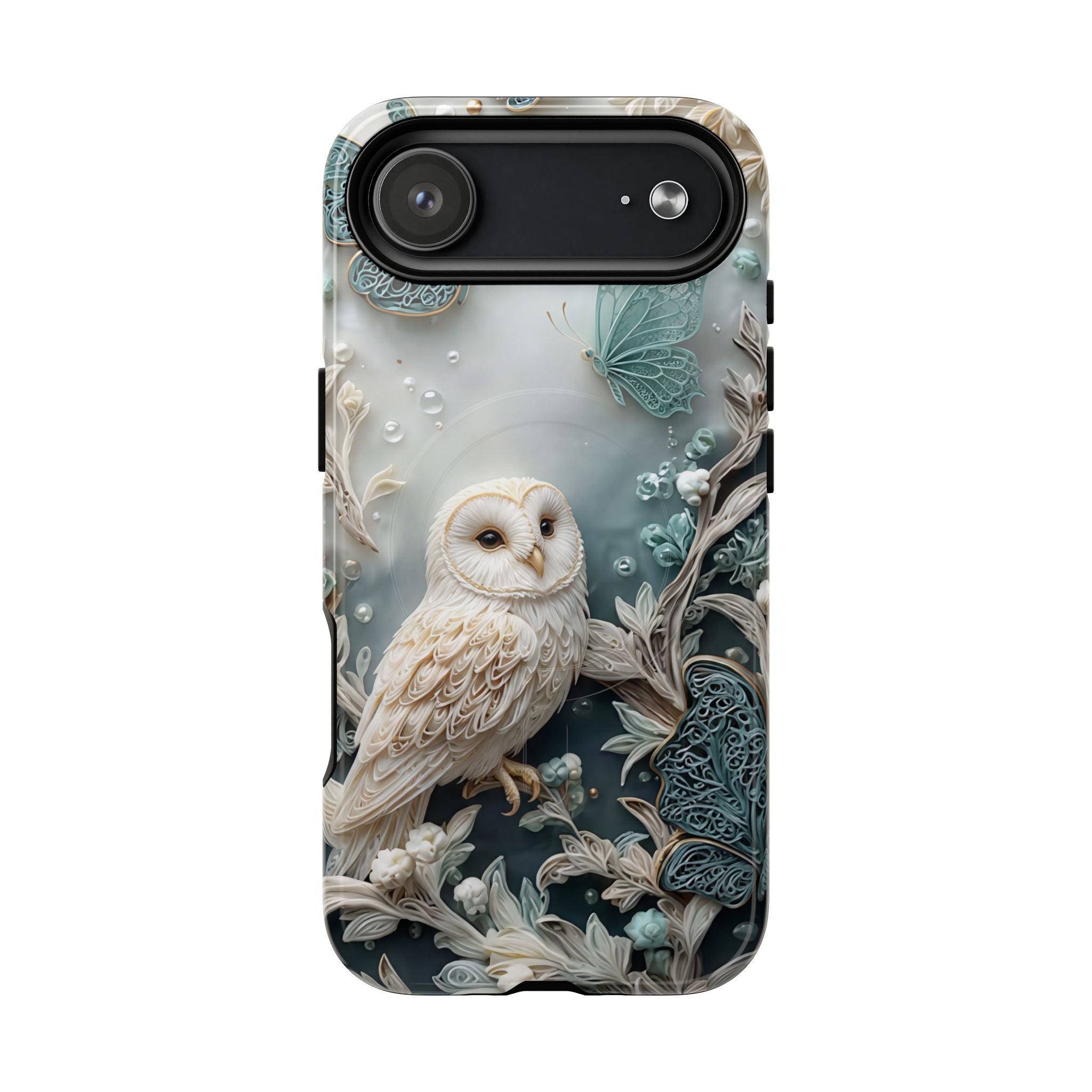 Barn Owl Floral MagSafe Phone Case