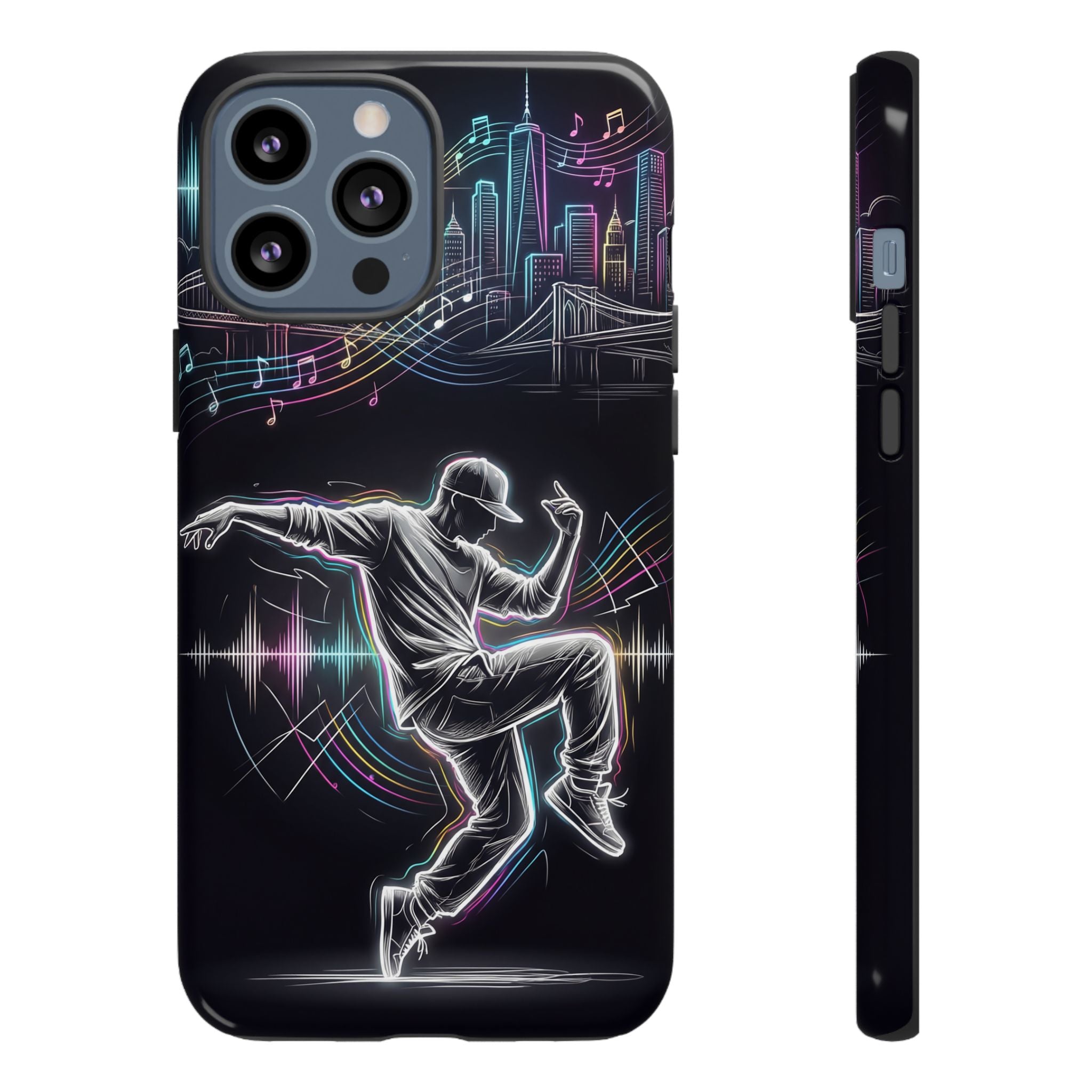 Dancer Neon Skyline iPhone Case