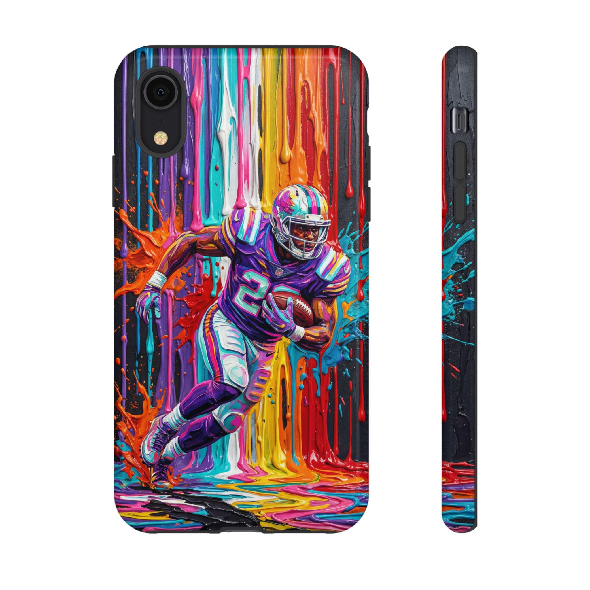 Vibrant American Football Runner iPhone Case