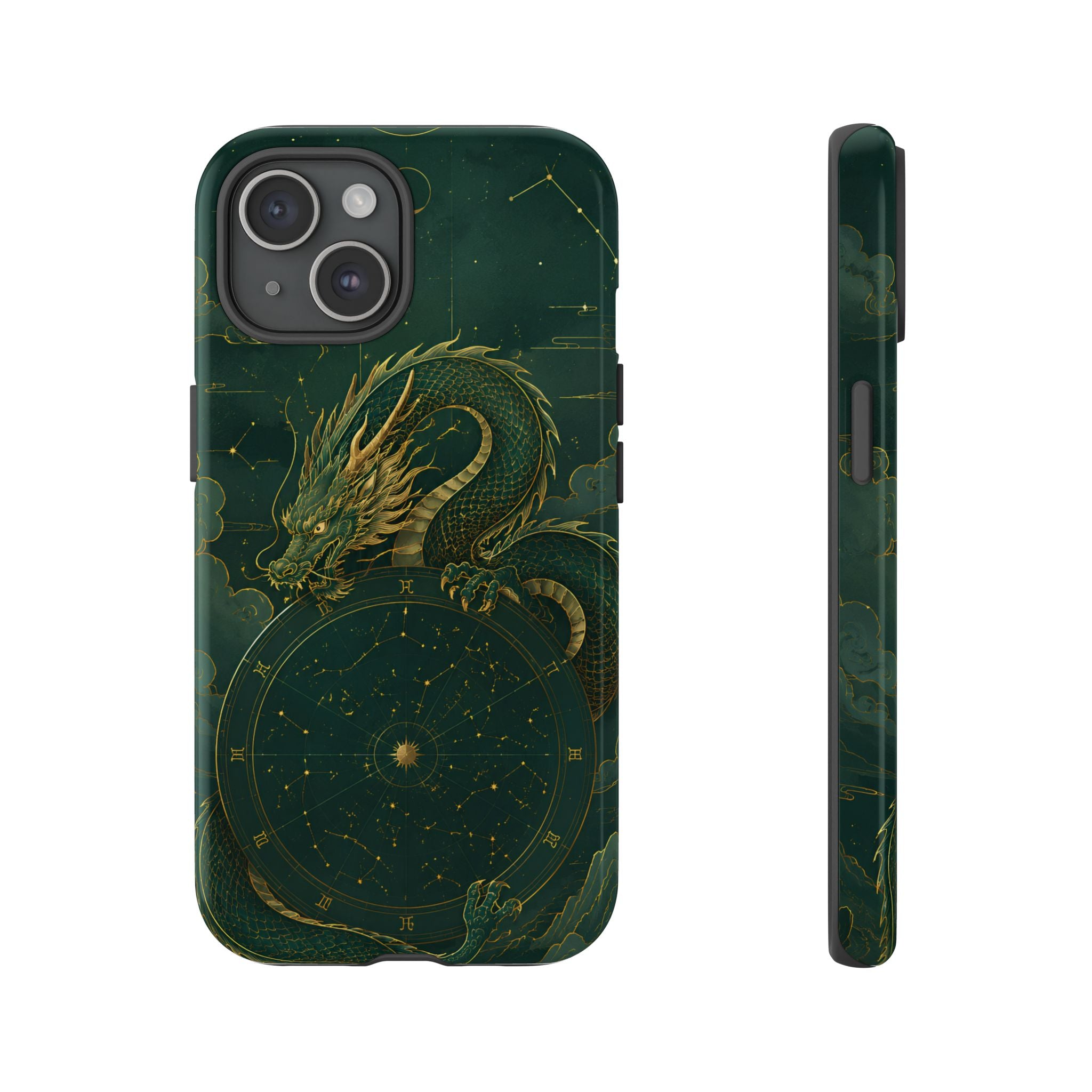 Celestial Dragon iPhone Case | Stained Glass Dragon iPhone Case