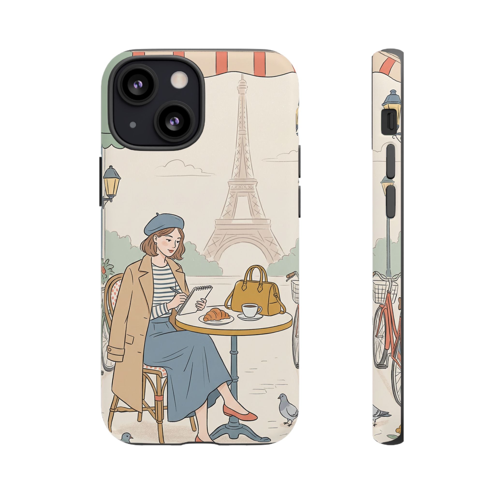 Paris Cafe iPhone Case | Cute Vintage Eiffel Tower Travel