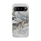 Winter Wolf Google Pixel Phone Case | Mountain Forest Phone Case
