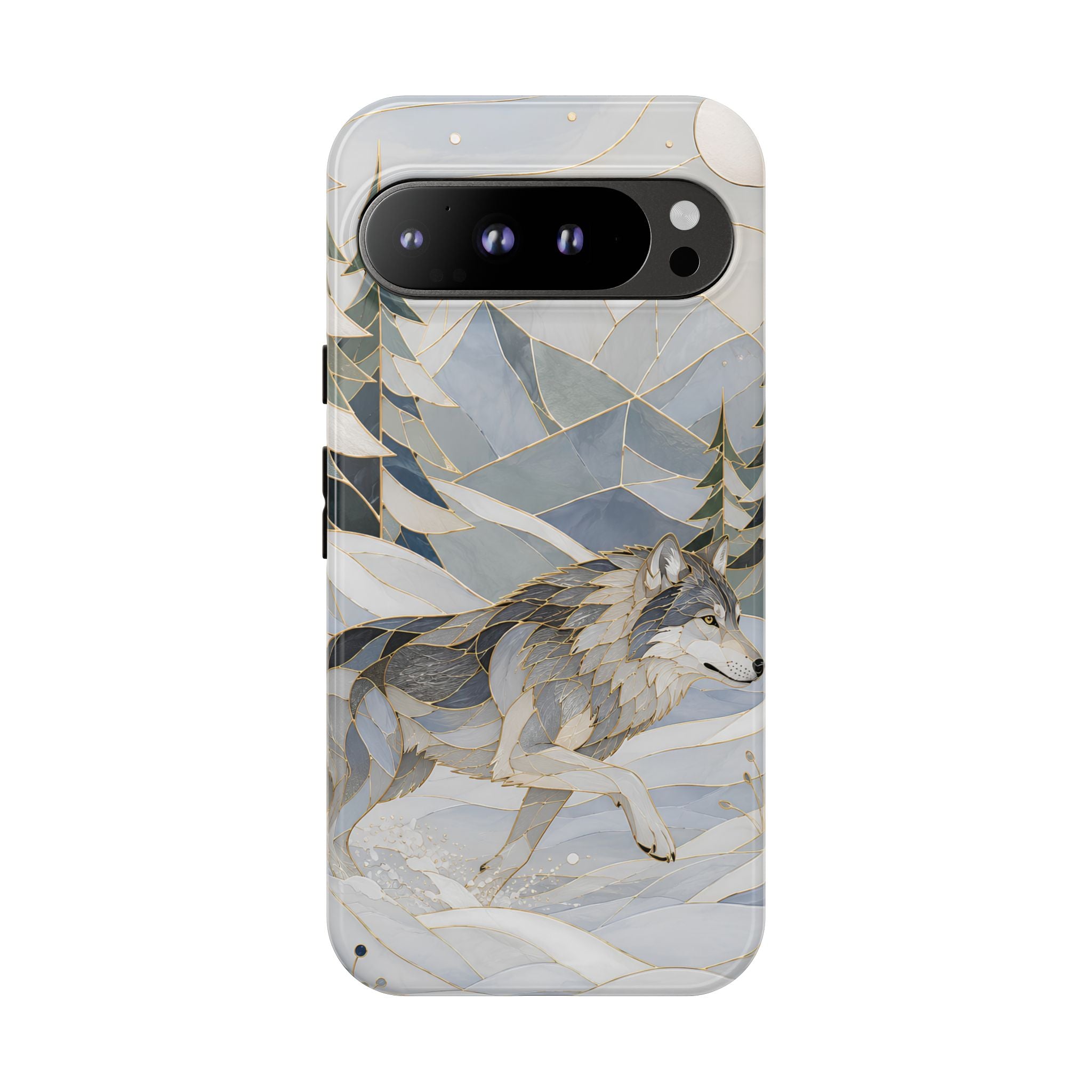 Winter Wolf Google Pixel Phone Case | Mountain Forest Phone Case