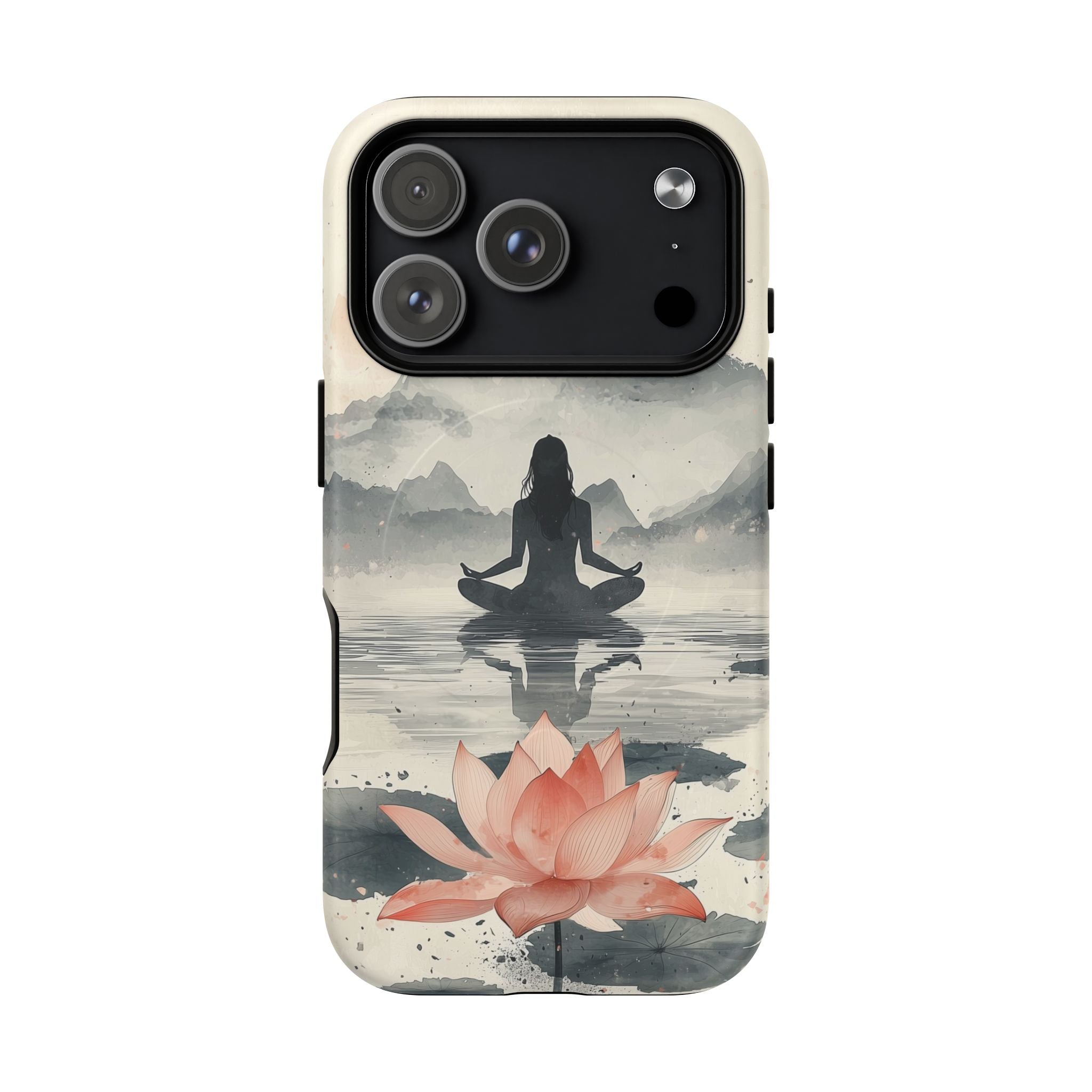 Zen Yoga Meditation Lotus MagSafe iPhone Case