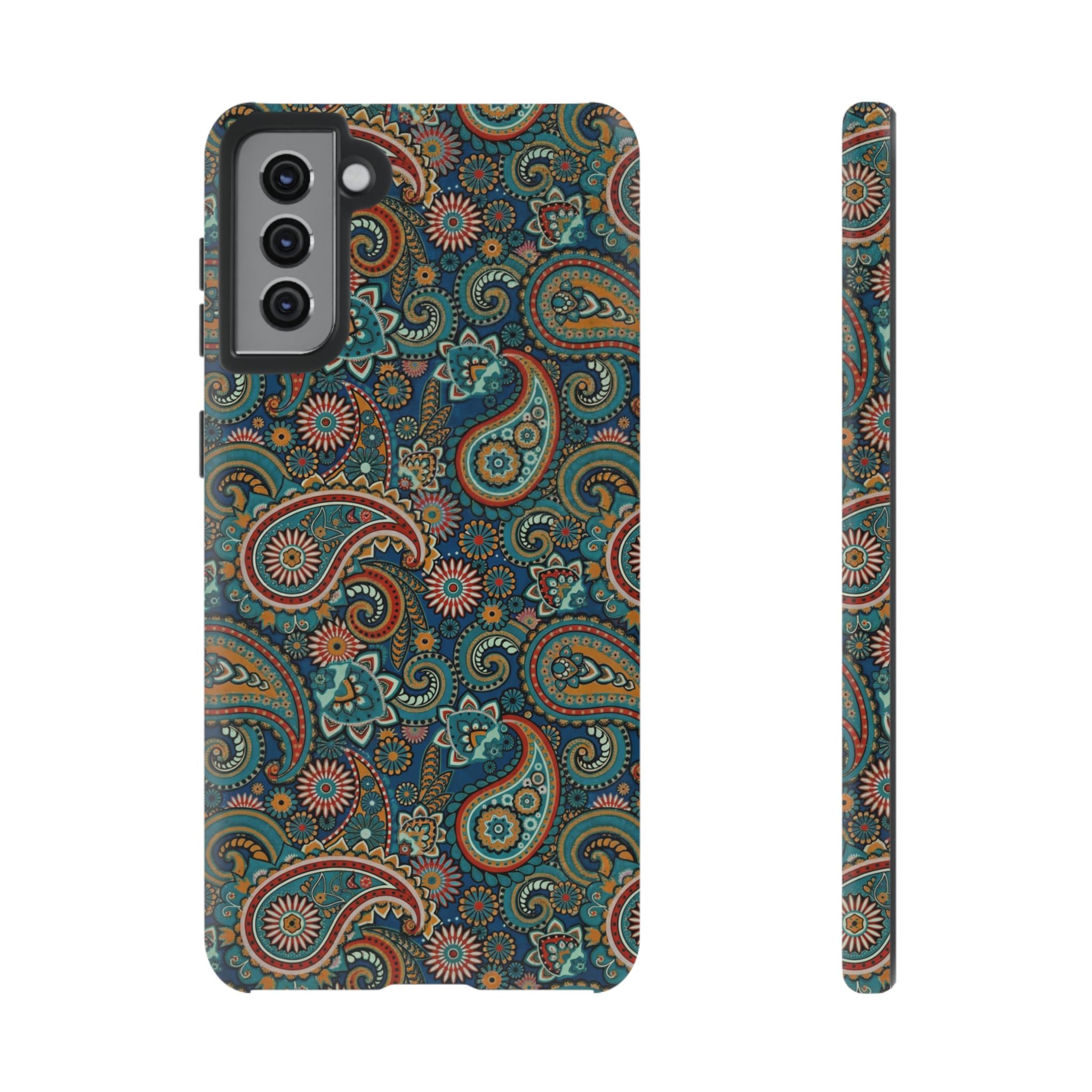 Batik Vibrant Paisley Protective Tough Samsung Galaxy Case