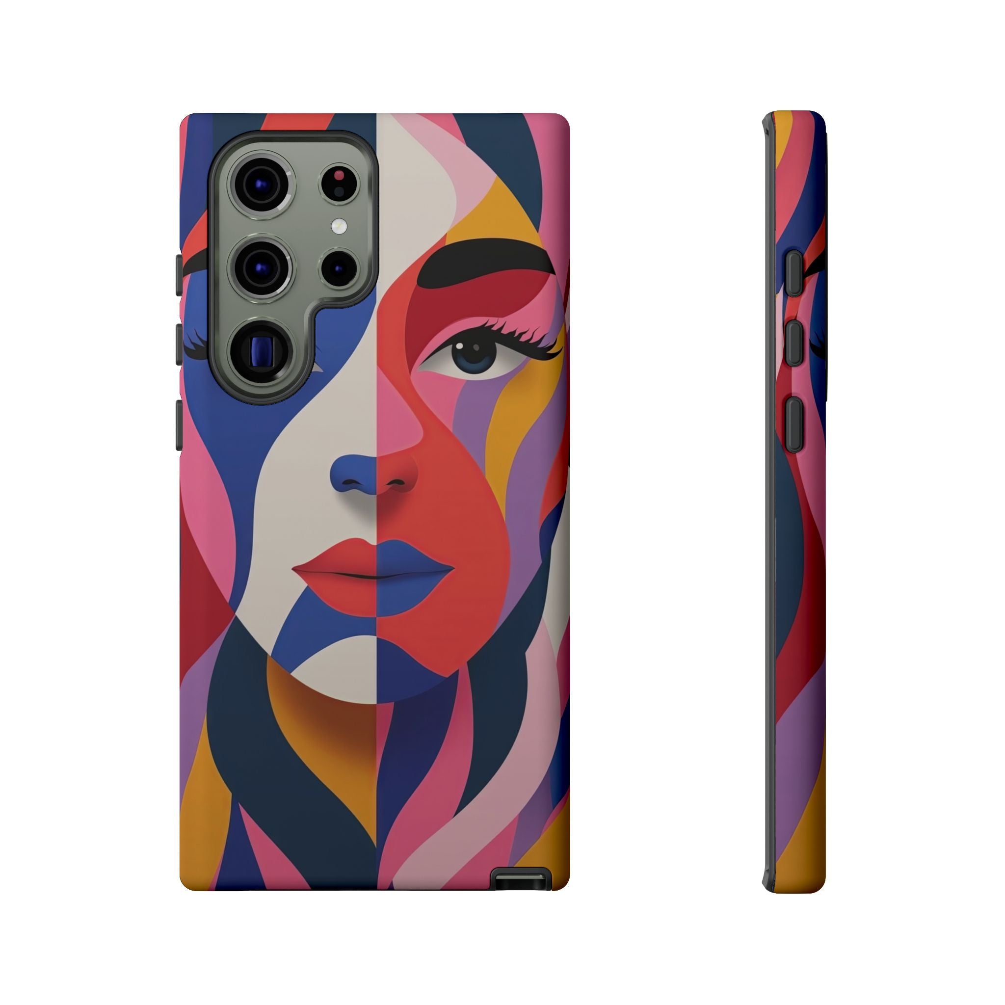 Abstract Colourful Face Samsung Galaxy Case | Vibrant Pop Art