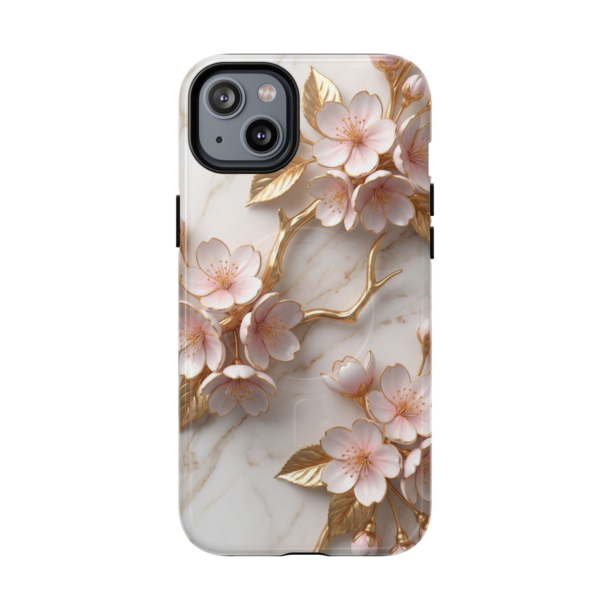 Floral Cherry Blossom MagSafe Phone Case — Tough Protective iPhone Cover