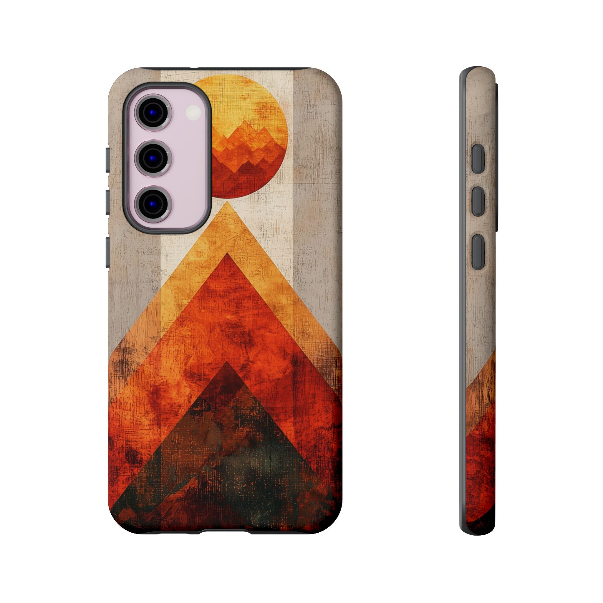 Retro Geometric Sunset Samsung Galaxy Case